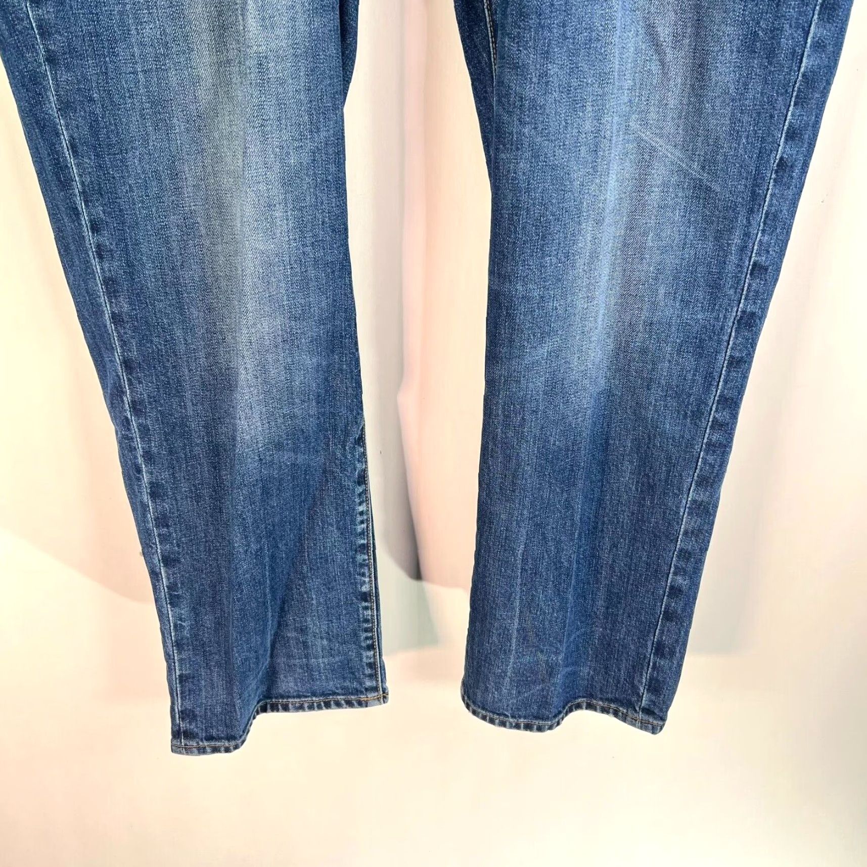 Lucky Brand Lucky Brand 410 Jeans Mens Slim Straight 40 Blue 90s Logo USA 5-Pocket Denim Regular Fit High Rise Straight Leg 30in Inseam Size US 40 / EU 56 - 4 Thumbnail