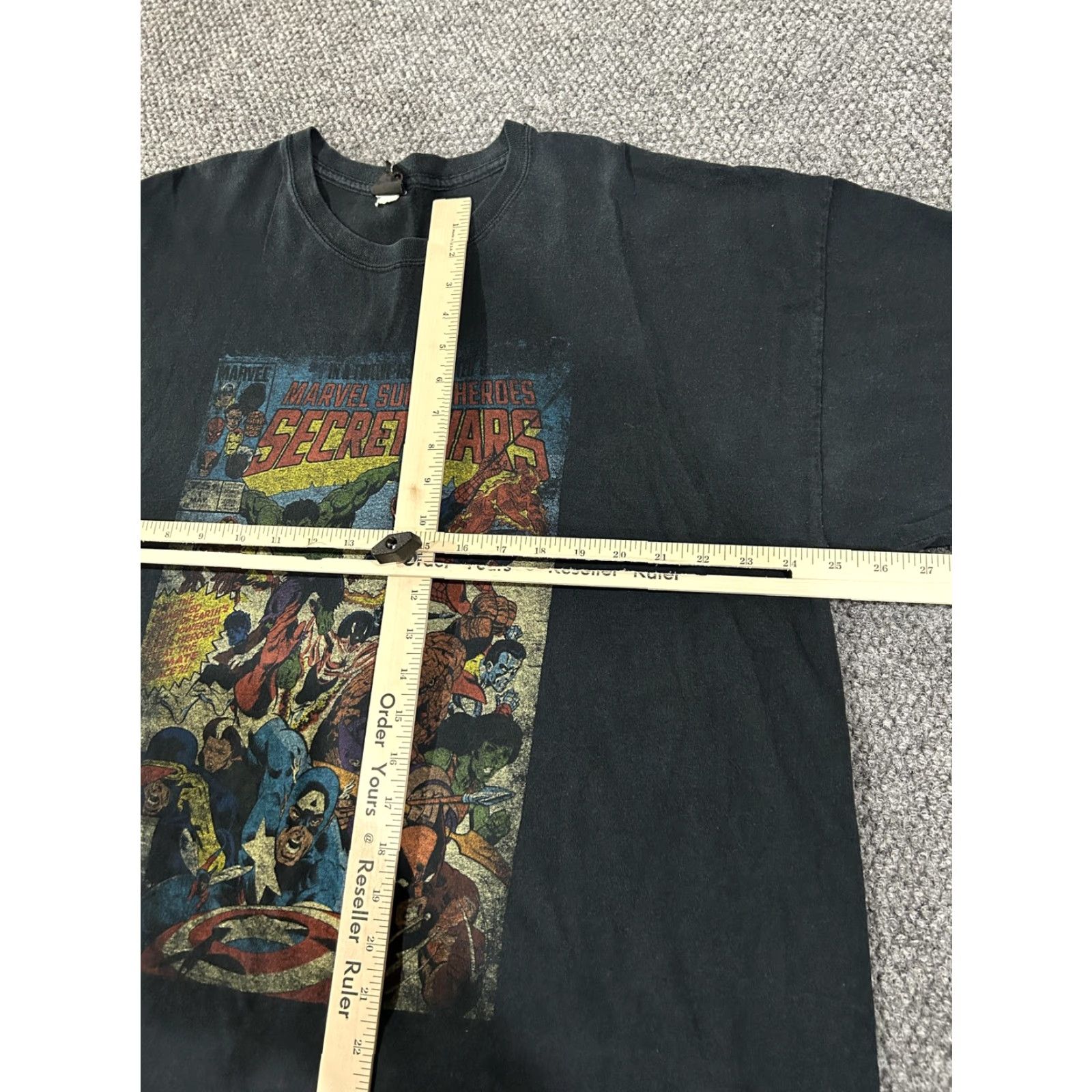 Mad Engine VINTAGE Marvel Secret Wars Shirt Mens XL Black Mad Engine Captain America Hulk Graphic Size US XL / EU 56 / 4 - 4 Thumbnail