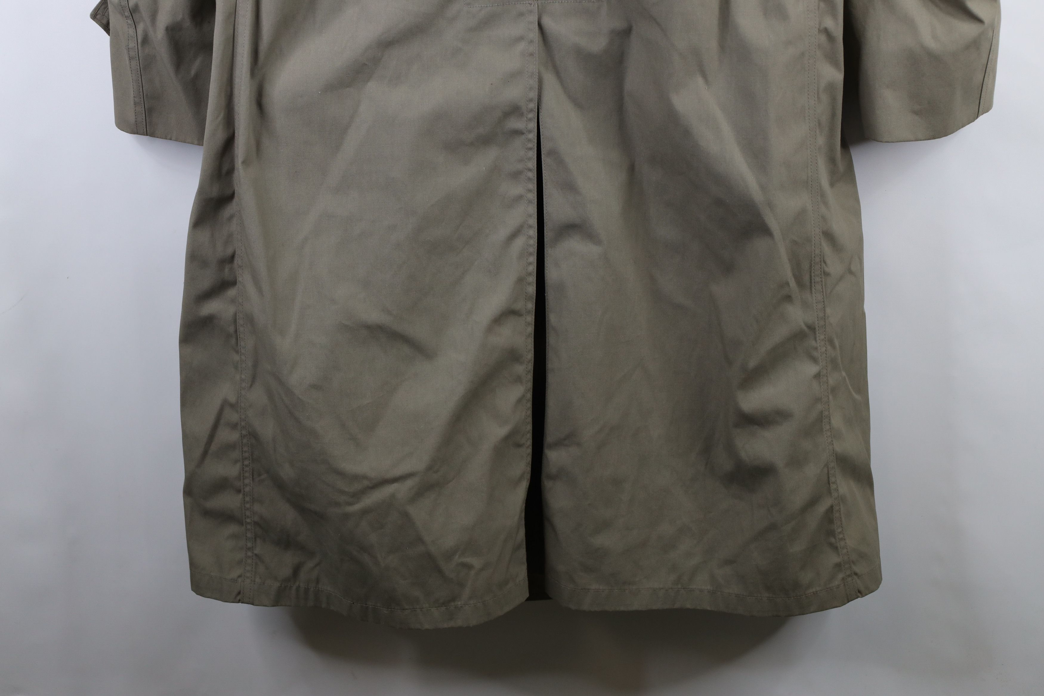 Vintage Vintage 90s Military Weather Trench Coat Jacket Pewter USA Size US L / EU 52-54 / 3 - 18 Thumbnail