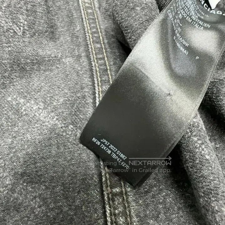 Balenciaga Balenciaga SS23 Logo Print Denim Jacket. Size US S / EU 44-46 / 1 - 4 Thumbnail