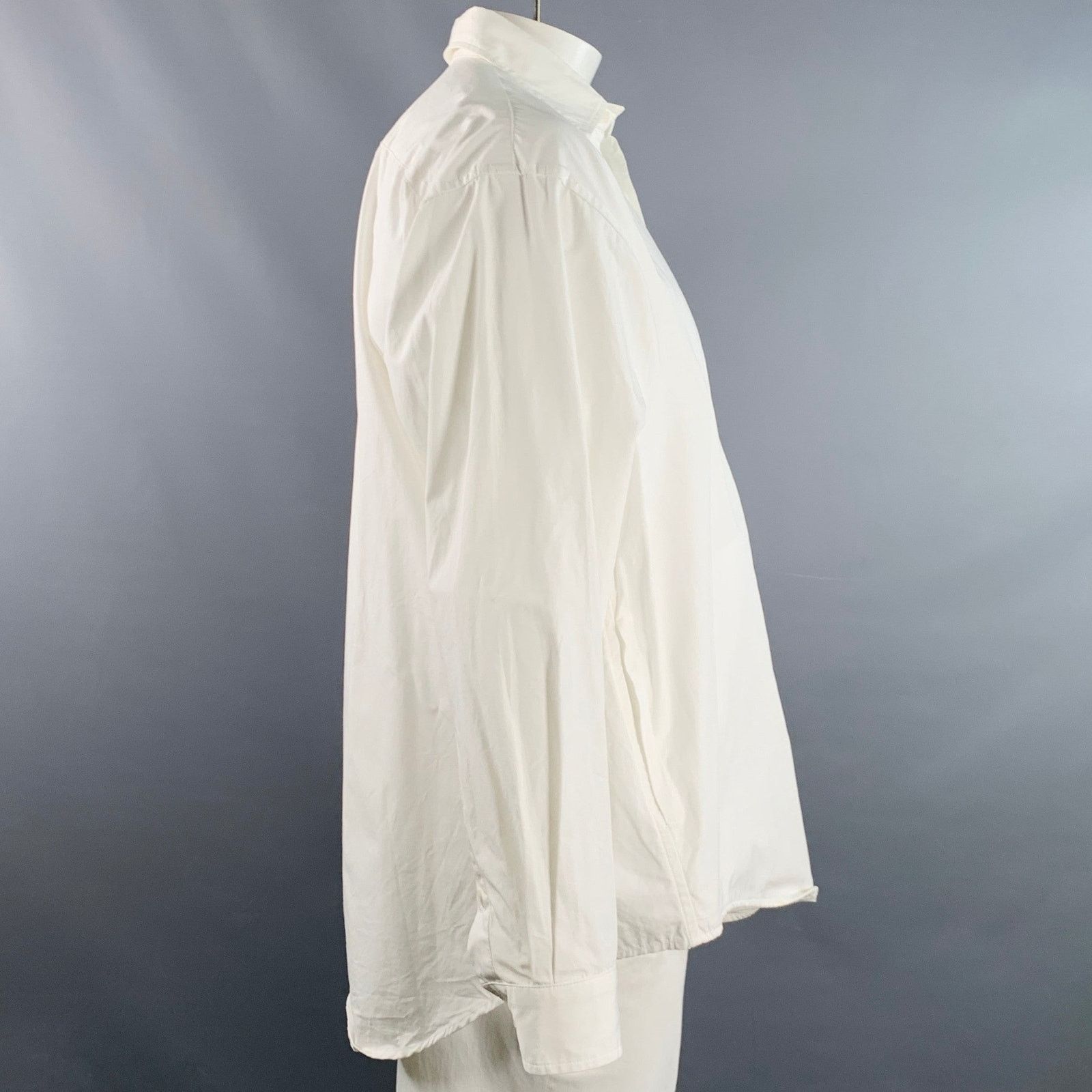 Other EVISTUB Size L White Cotton Oversized Long Sleeve Shirt Size US L / EU 52-54 / 3 - 2 Thumbnail