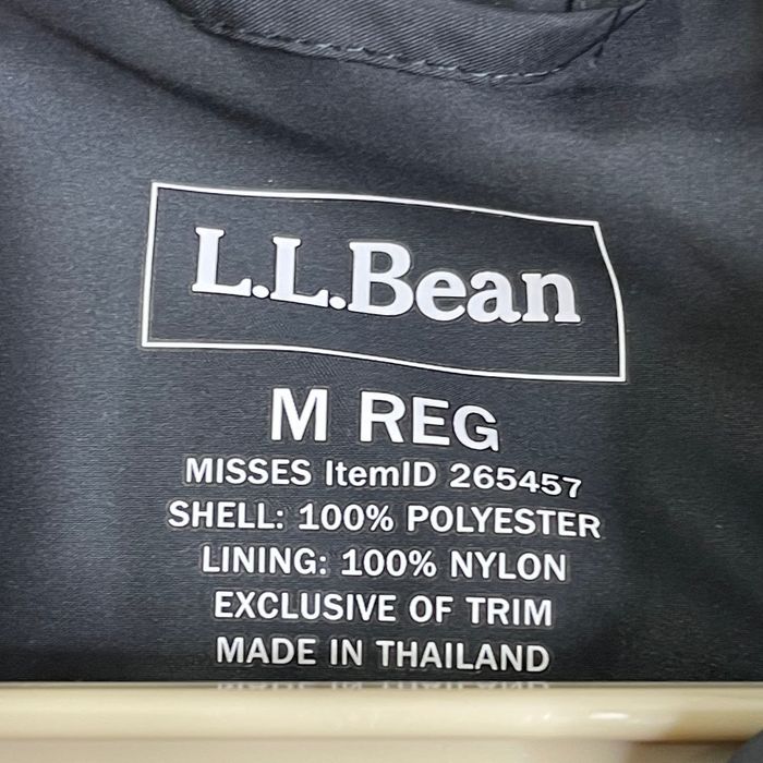 L.L. Bean LL Bean Full Length Insulated Rain Coat Primaloft Liner