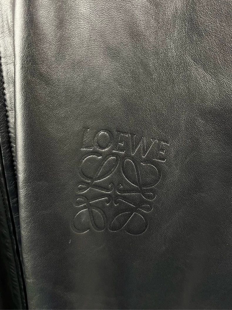 Loewe LOEWE Black lettering logo patch jacket coat Size XS / US 0-2 / IT 36-38 - 3 Thumbnail
