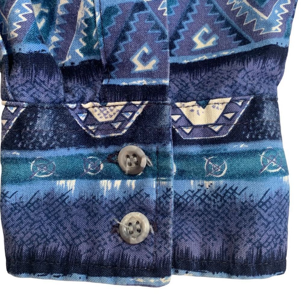 Vintage Vintage Open Range Southwestern Patchwork Button-Up Shirt Ma Size US M / EU 48-50 / 2 - 6 Thumbnail
