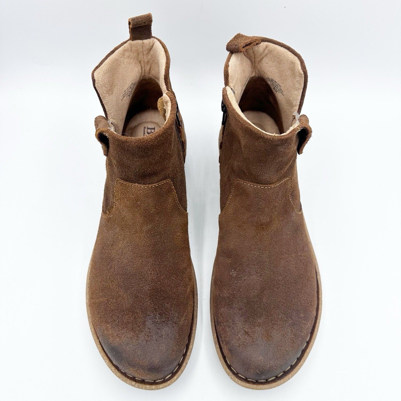 Born Born Vaughn Boots Women's Sz 10 Brown Leather Ankle Booties Size US 10 / IT 40 - 6 Thumbnail