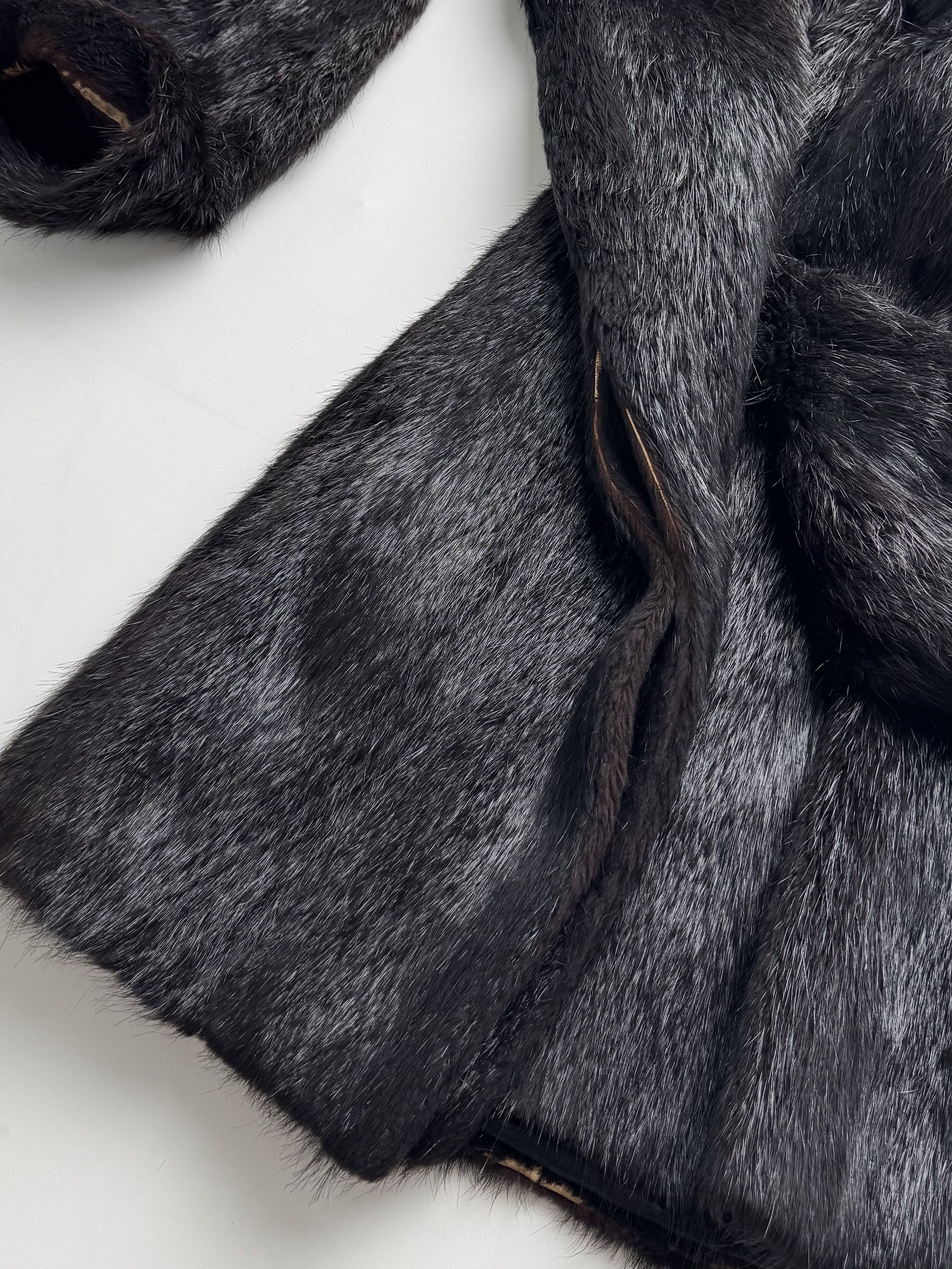 Vintage Vintage Long Real Fur Coat B8(V417)E2 Size L / US 10 / IT 46 - 16 Thumbnail