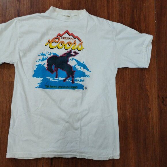 Other Vintage Coors Original Rocky Mountain Legend T-Shirt Size US L / EU 52-54 / 3 - 3 Thumbnail