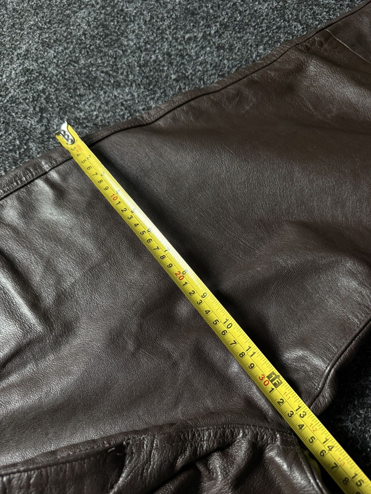 Leather Y2K Vintage Leather Pants Opium Style Alt Biker USA Rare Size US 33 - 20 Thumbnail
