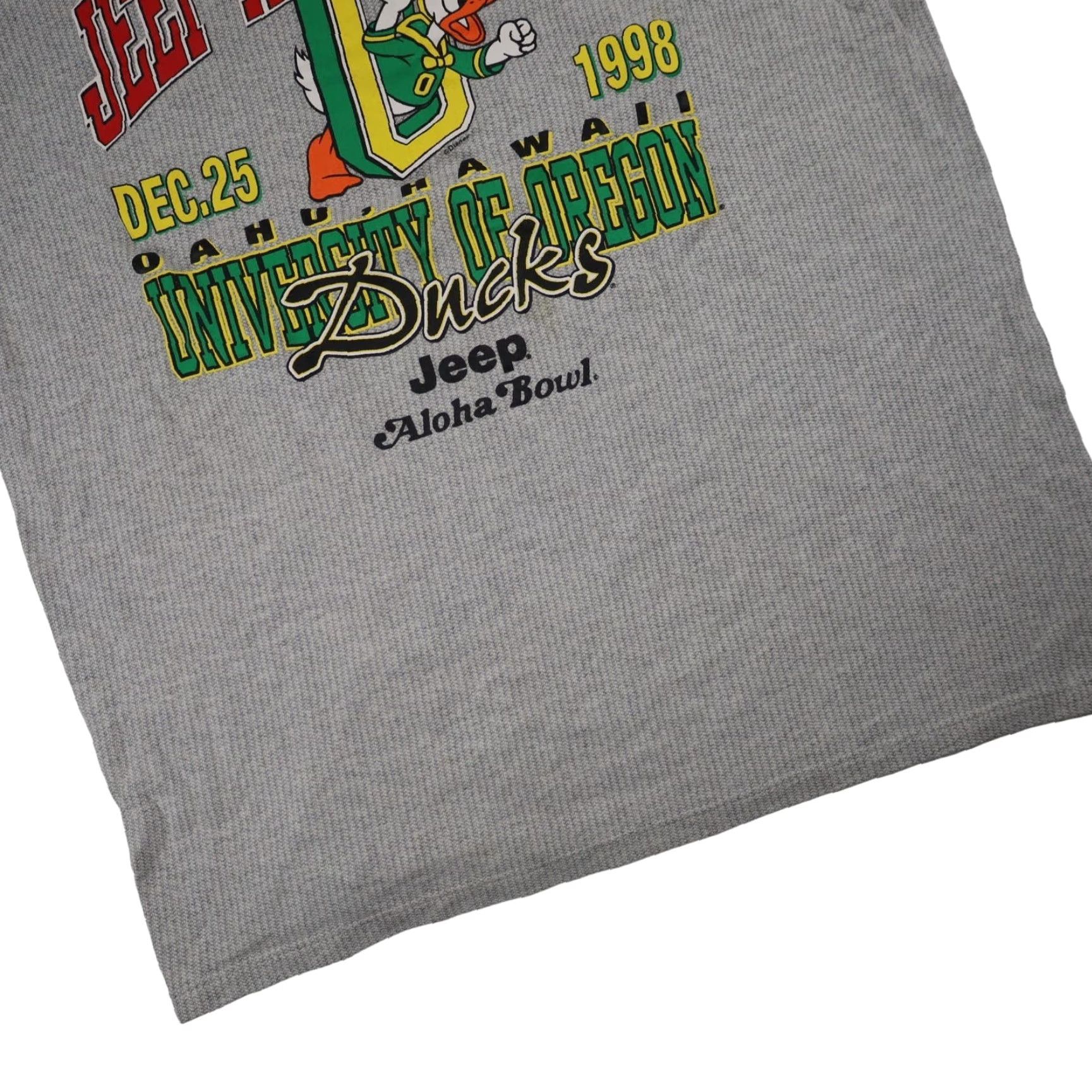 Jeep VINTAGE 1998 University of Oregon Jeep Aloha Bowl Graphic T Shirt Gray 2XL Mens Size US XXL / EU 58 / 5 - 3 Thumbnail