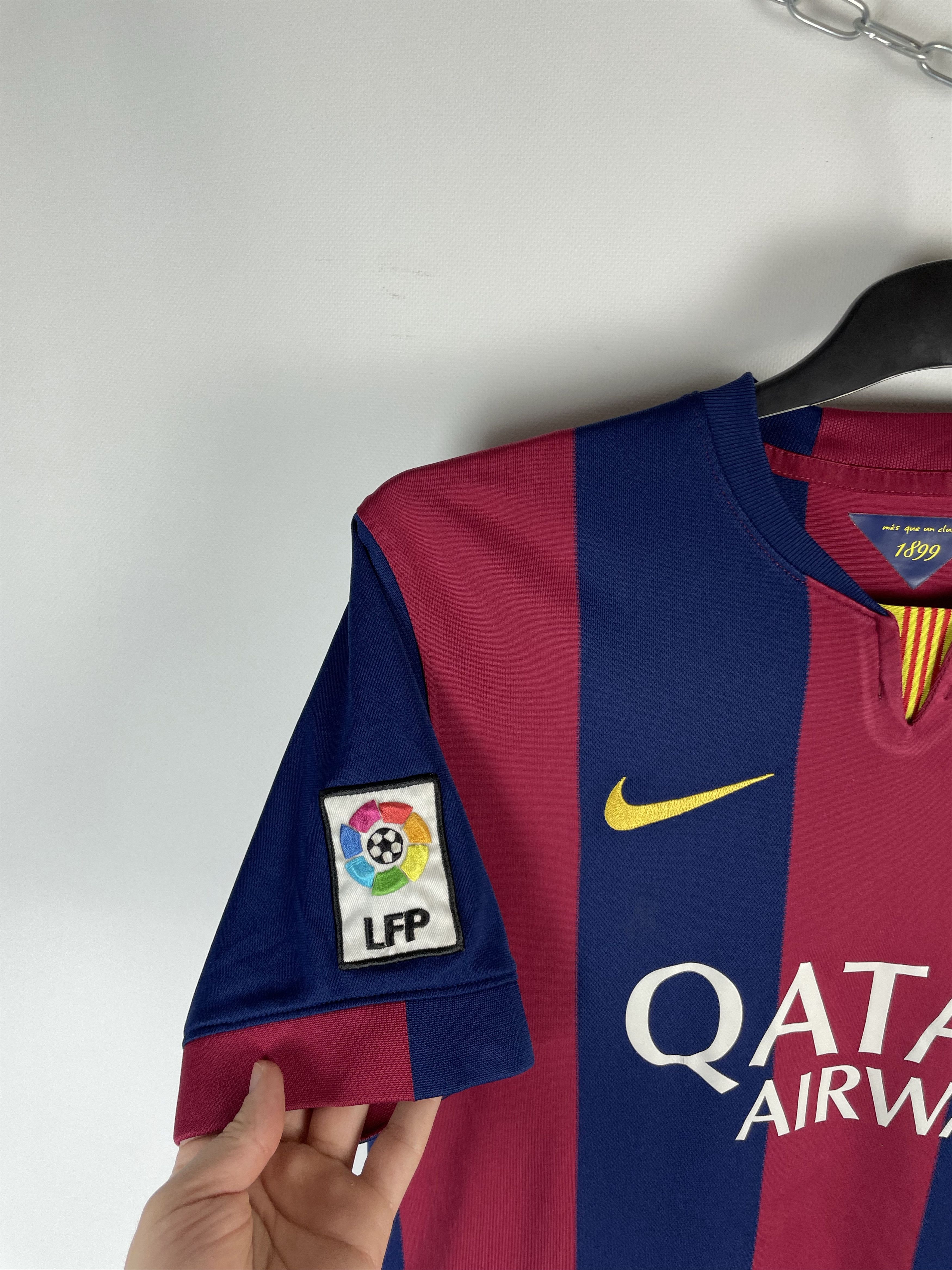 Nike BARCELONA 2014 HOME SUAREZ FOOTBALL SHIRT SOCCER JERSEY Size US M / EU 48-50 / 2 - 4 Thumbnail
