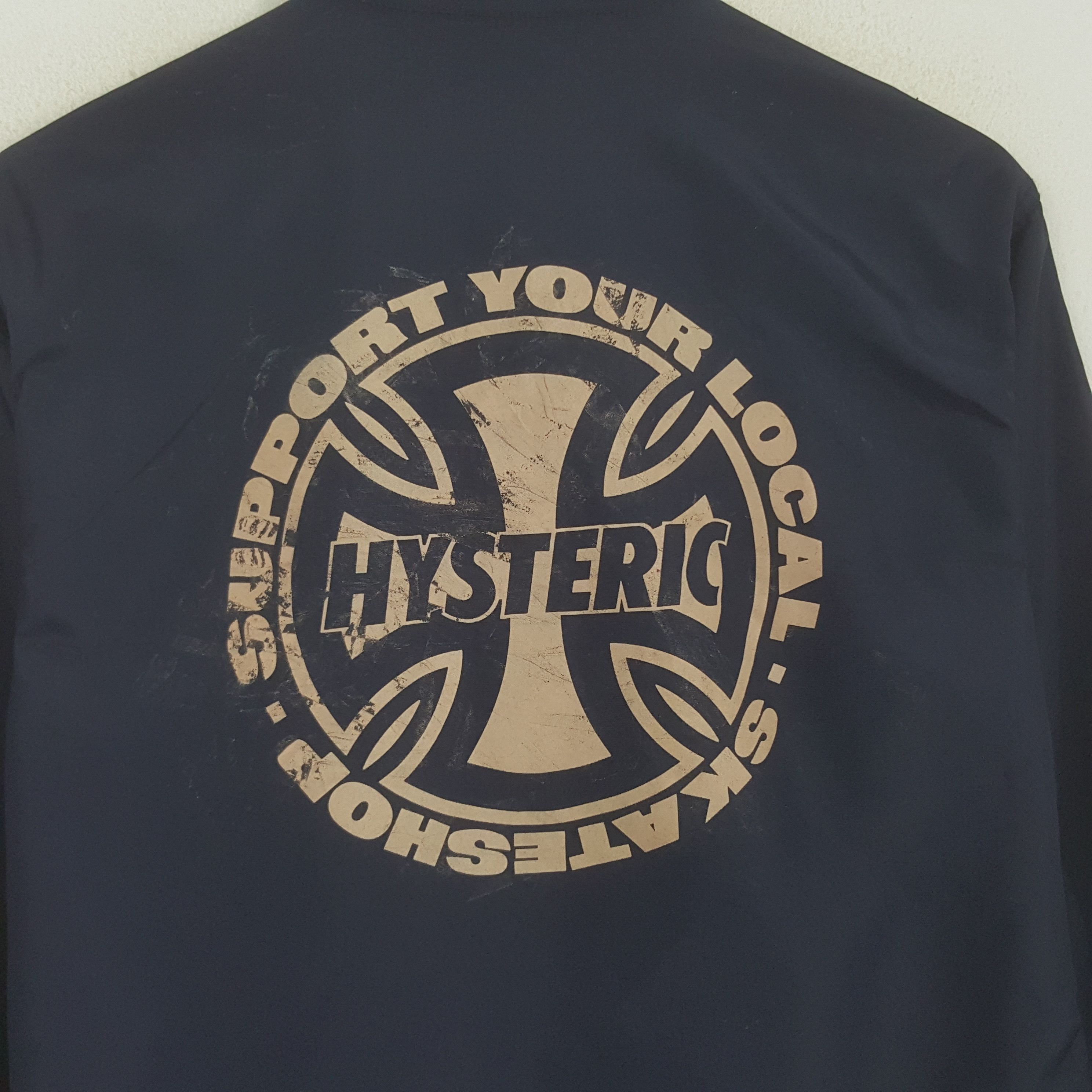 Hysteric Glamour × Vintage Vintage Hysteric Glamour Big Logo Windbreaker Jacket Size US M / EU 48-50 / 2 - 2 Thumbnail