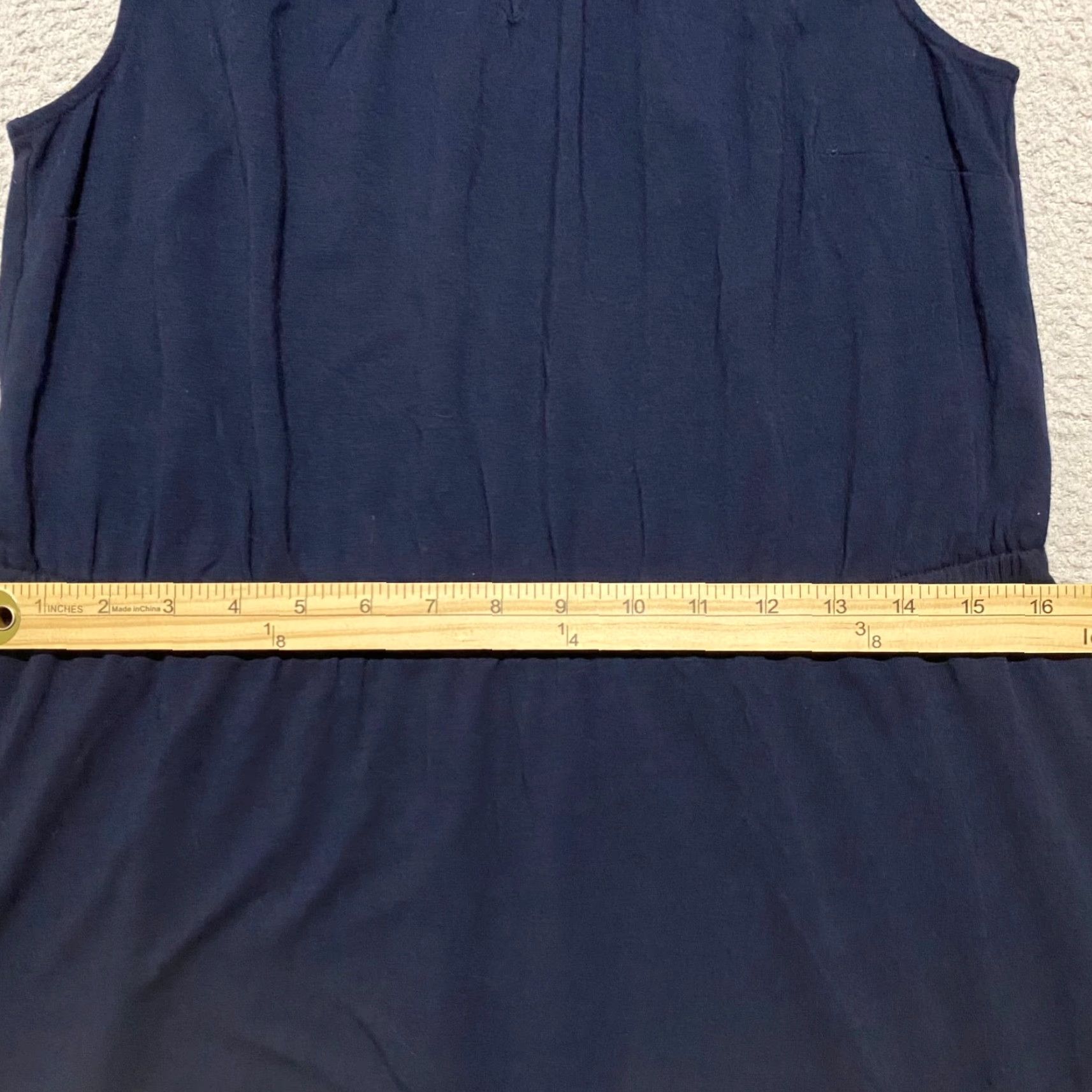 Talbots Talbots Dress Solid Blue Fit & Flare Sleeveless A-Line Round Neck Kn partial Petite PL Womens Size L / US 10 / IT 46 - 5 Thumbnail