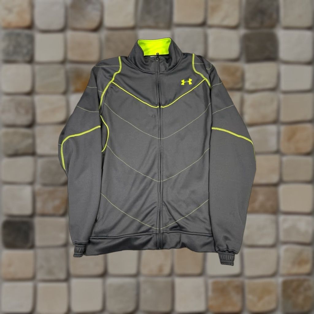 Under Armour Under Armour Jacket Mens L Gray Green All Season Gear Full Zip Size US L / EU 52-54 / 3 - 1 Thumbnail