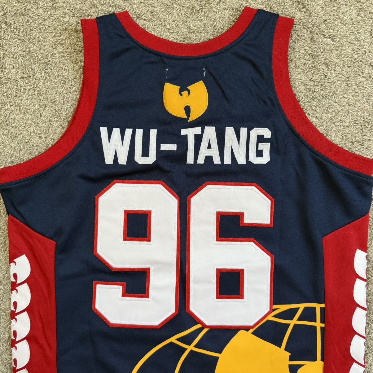 Wu-Tang Clan 🔴Wu-Tang Jersey Size XL Basketball WuTang Globe Rza Gza Size US XL / EU 56 / 4 - 8 Thumbnail
