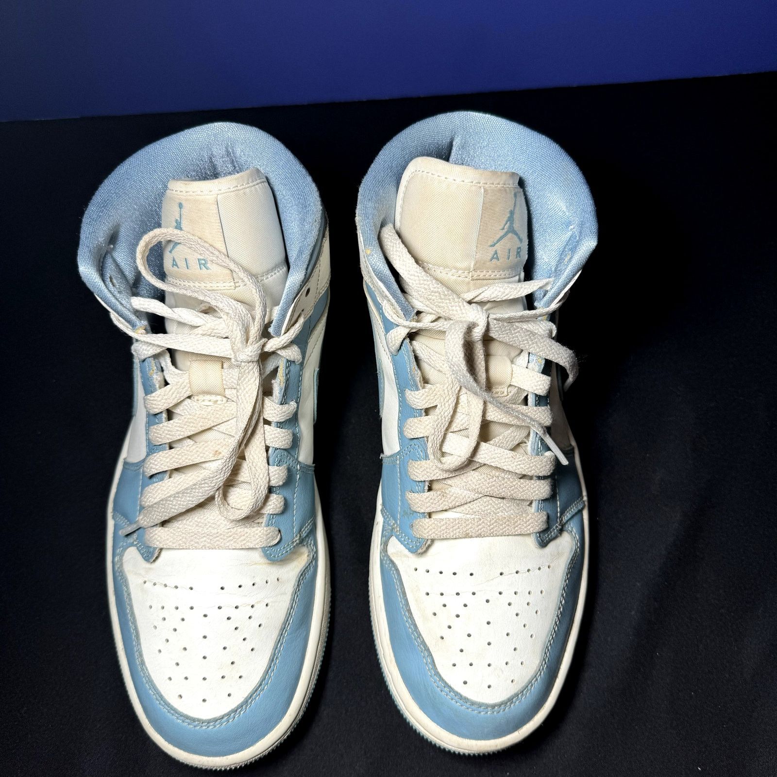 Jordan Brand × Nike Wmns Air Jordan 1 Mid University Blue Women's Shoes - Size 9 Size US 9 / IT 39 - 4 Thumbnail