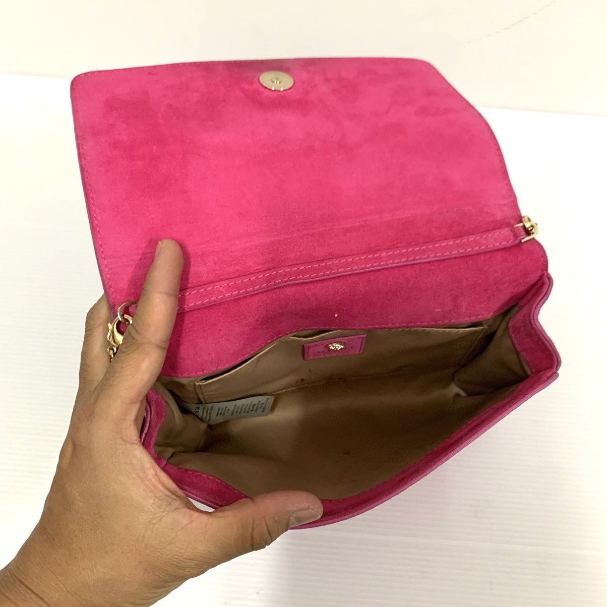 Versace Versace Suede Leather Pink Chain Sling Size ONE SIZE - 9 Thumbnail