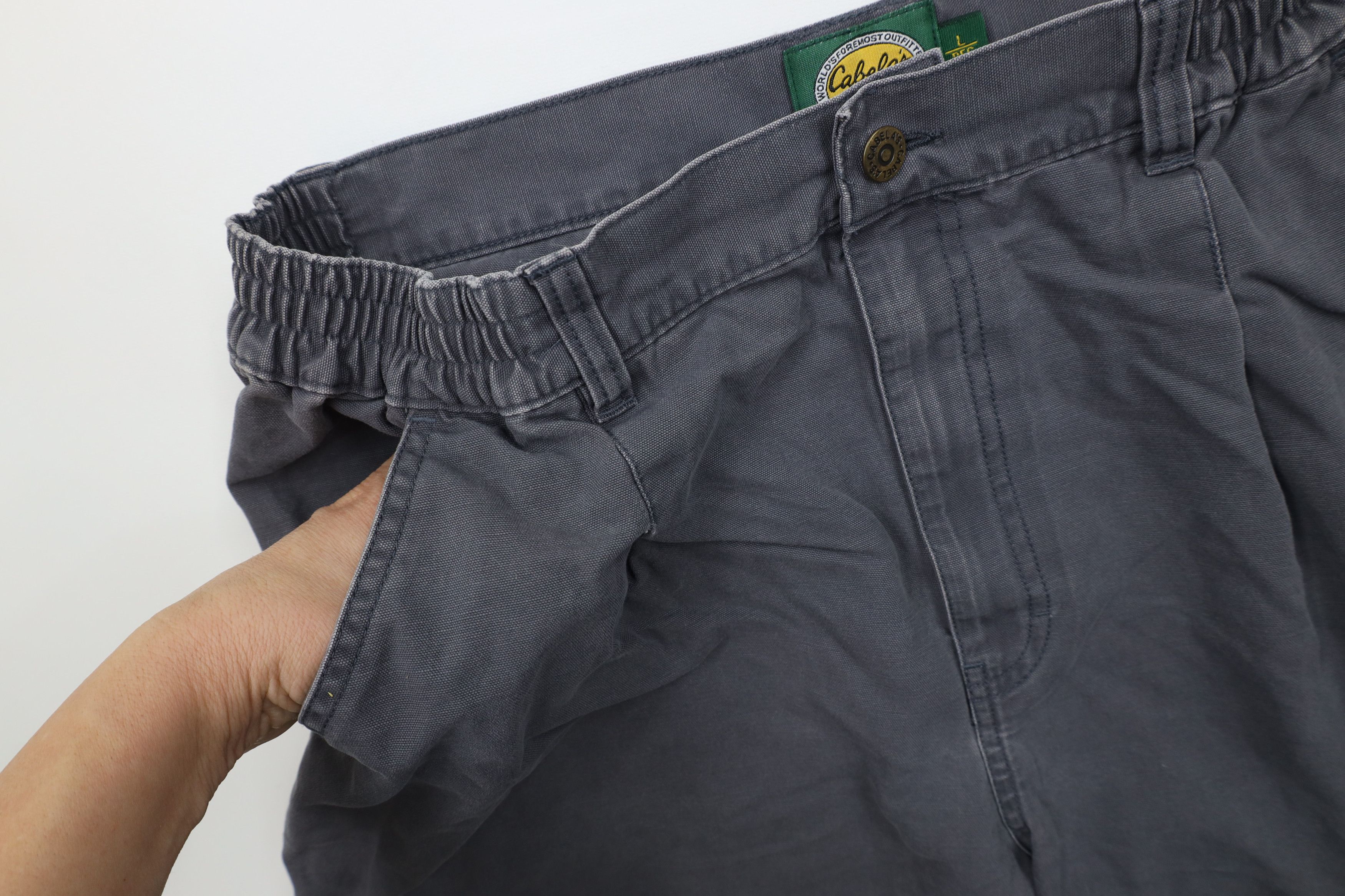 Cabelas Vintage Cabelas Above Knee Trekking Shorts Gray Cotton Size US 34 / EU 50 - 8 Thumbnail