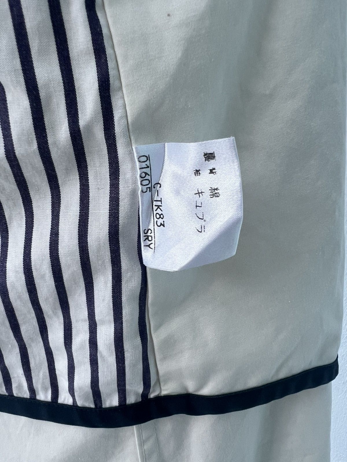 Burberry × Vintage Burberrys Sports Coat 7 Cotton White FNA29-360 Size M / US 6-8 / IT 42-44 - 20 Thumbnail