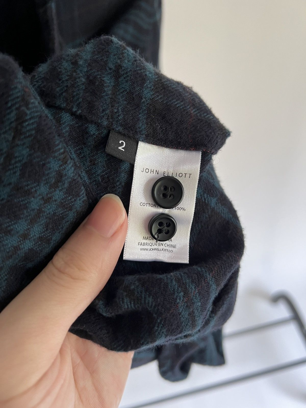 John Elliott F/W18 Blue & Teal Flannel Size US M / EU 48-50 / 2 - 4 Thumbnail