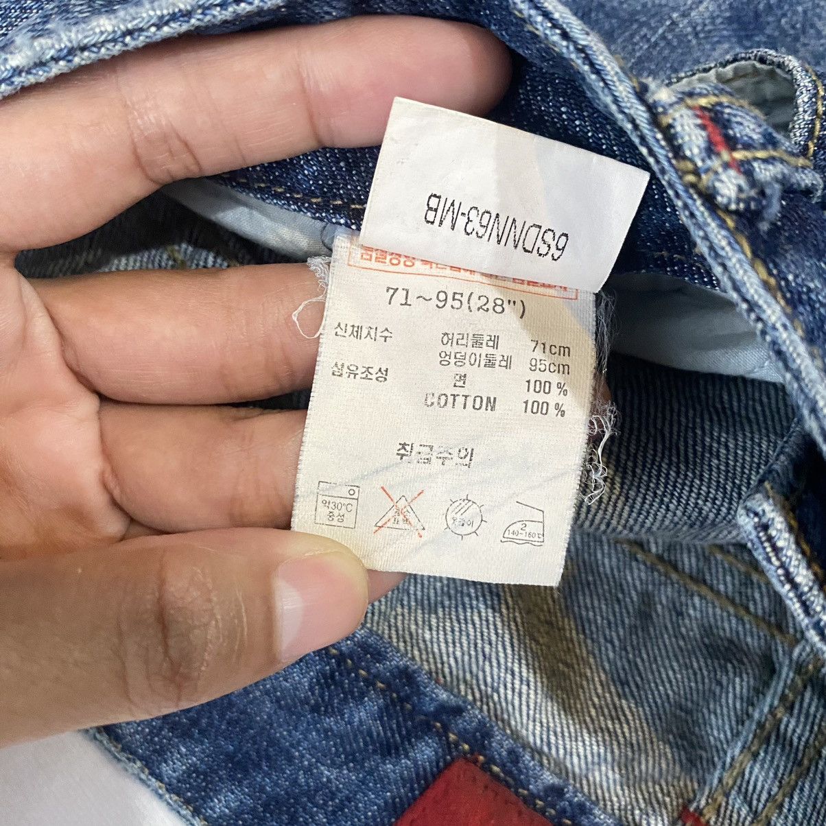 If Six Was Nine × Japanese Brand × Le Grande Bleu (L.G.B.) Jambangee Distressed Patchwork Denim Flared Y2K Grunge Style Size US 28 / EU 44 - 6 Thumbnail