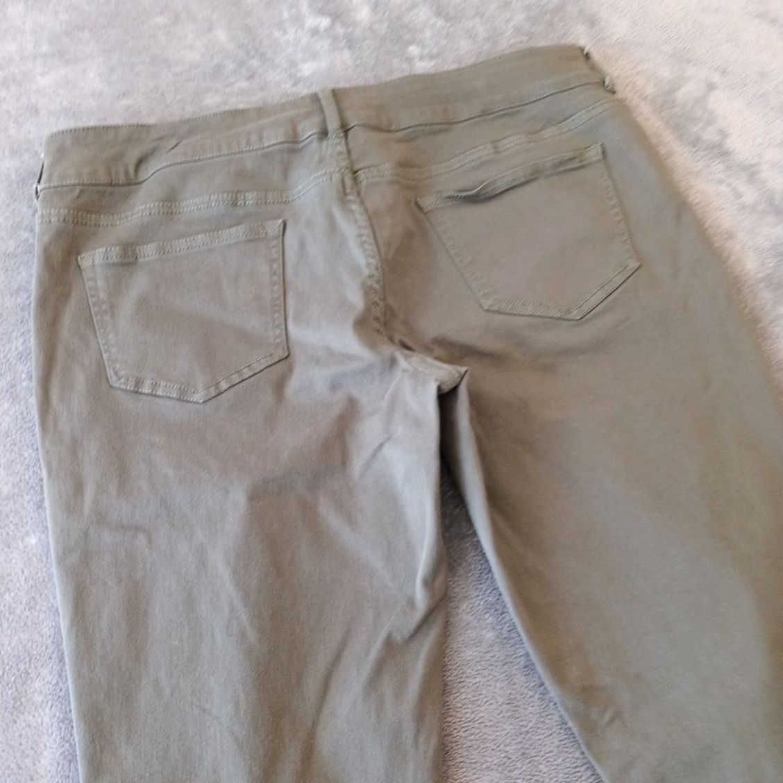 Vintage Maurices Ankle Pants Womens XL Short Green Stretch 34x26 Mid Rise Shirt? Size 40" / US 18 - 7 Thumbnail