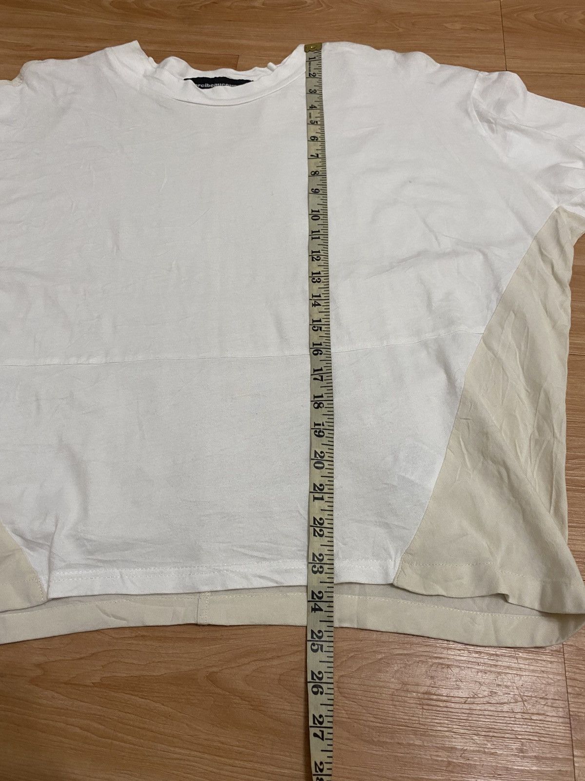 mercibeaucoup mercibeaucoup. Oversized Long Sleeve Top White Beige Panel Size L / US 10 / IT 46 - 8 Thumbnail