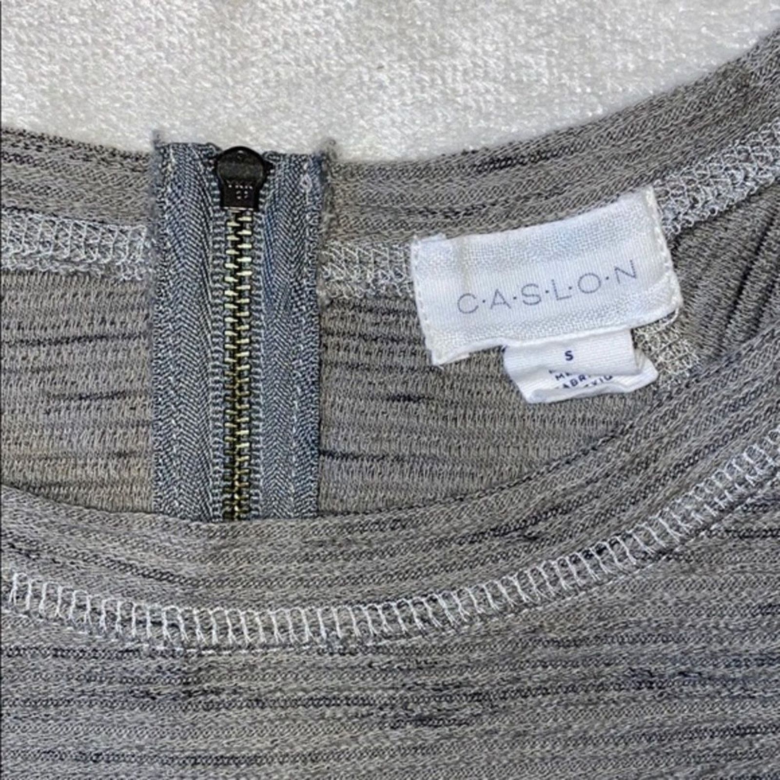 Other Caslon Textured Gray Long Sleeve Dress | Sz S Size S / US 4 / IT 40 - 3 Thumbnail