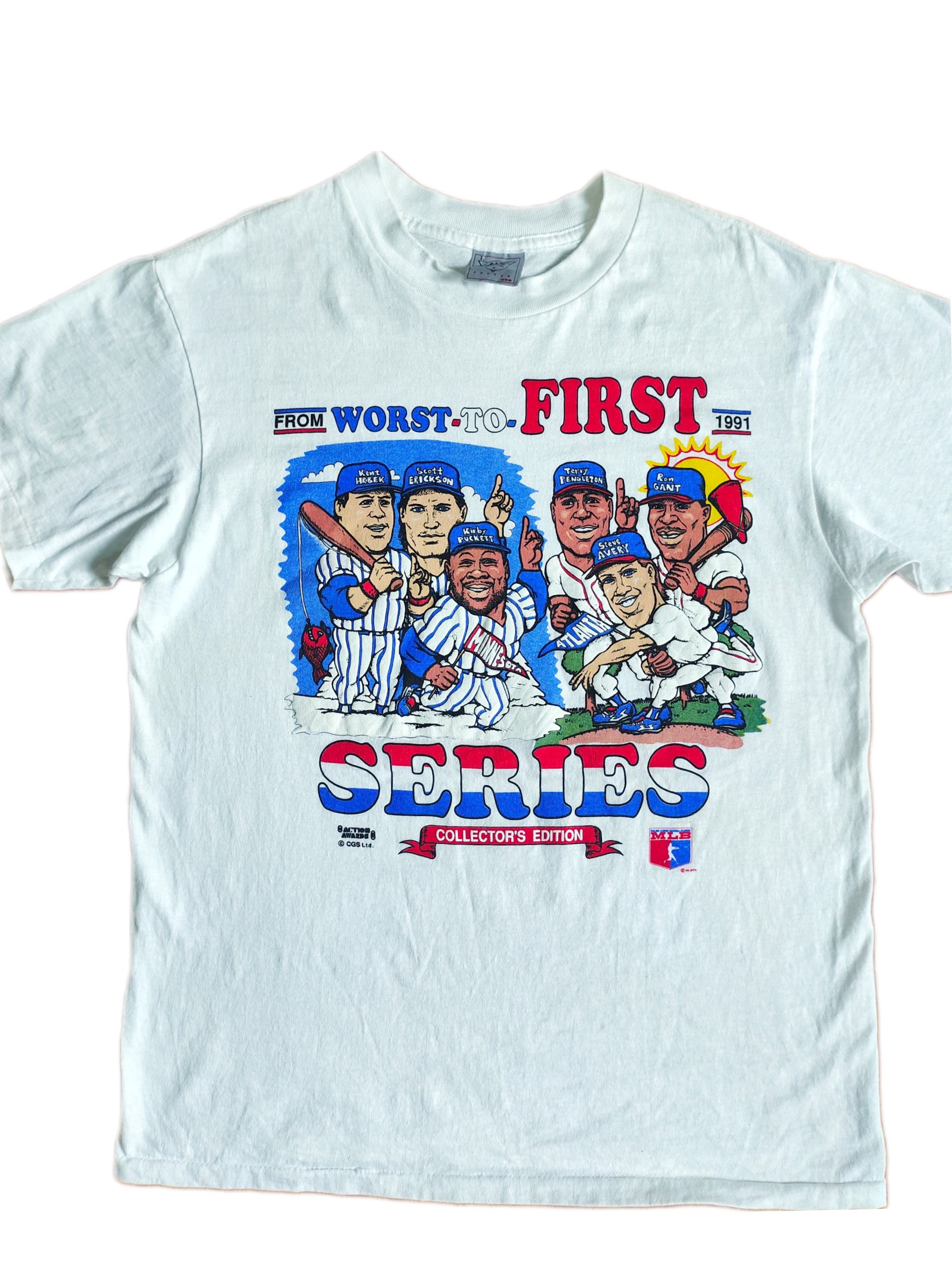 NFL × Vintage Rare Vintage Bills vs Giants Caricature 1991 T-shirt Size US L / EU 52-54 / 3 - 3 Thumbnail