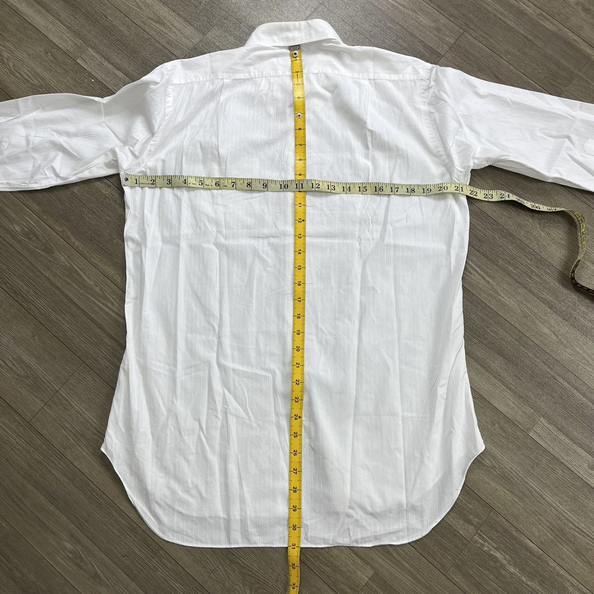 Celine 1990s Vintage Celine Paris Striped White Shirt Luxury Size US M / EU 48-50 / 2 - 13 Thumbnail