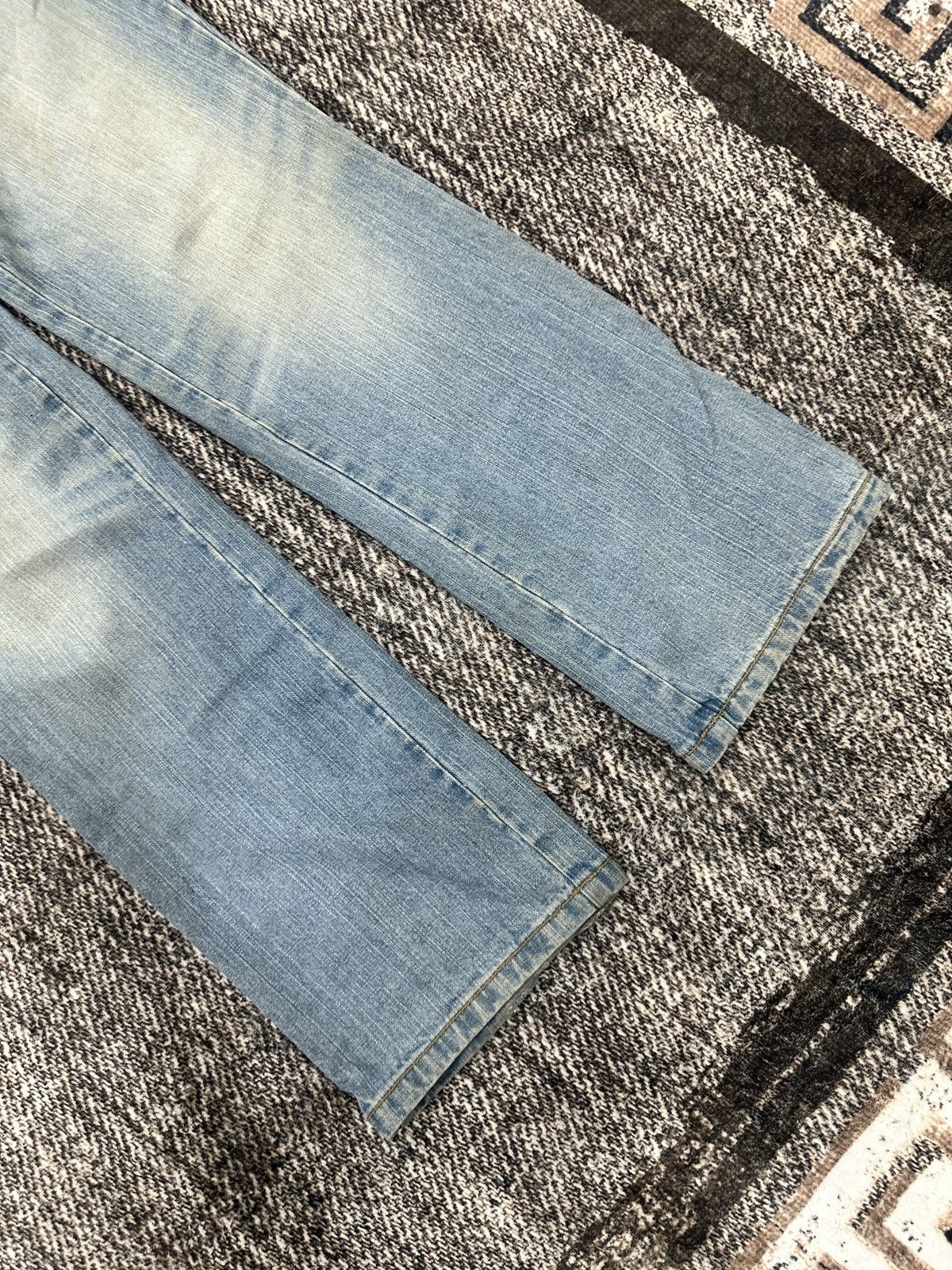 Blue Blue Japan × If Six Was Nine Blue Moon Blue Denim Jeans With Embroidered Pocket Size US 33 - 2 Thumbnail