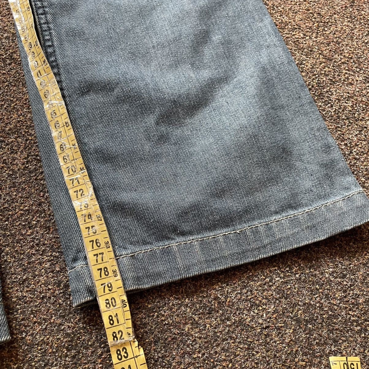 Vintage Vintage 90s Baggy Distressed Wide Leg Jeans Grunge Logo 33 Size 33" - 7 Thumbnail