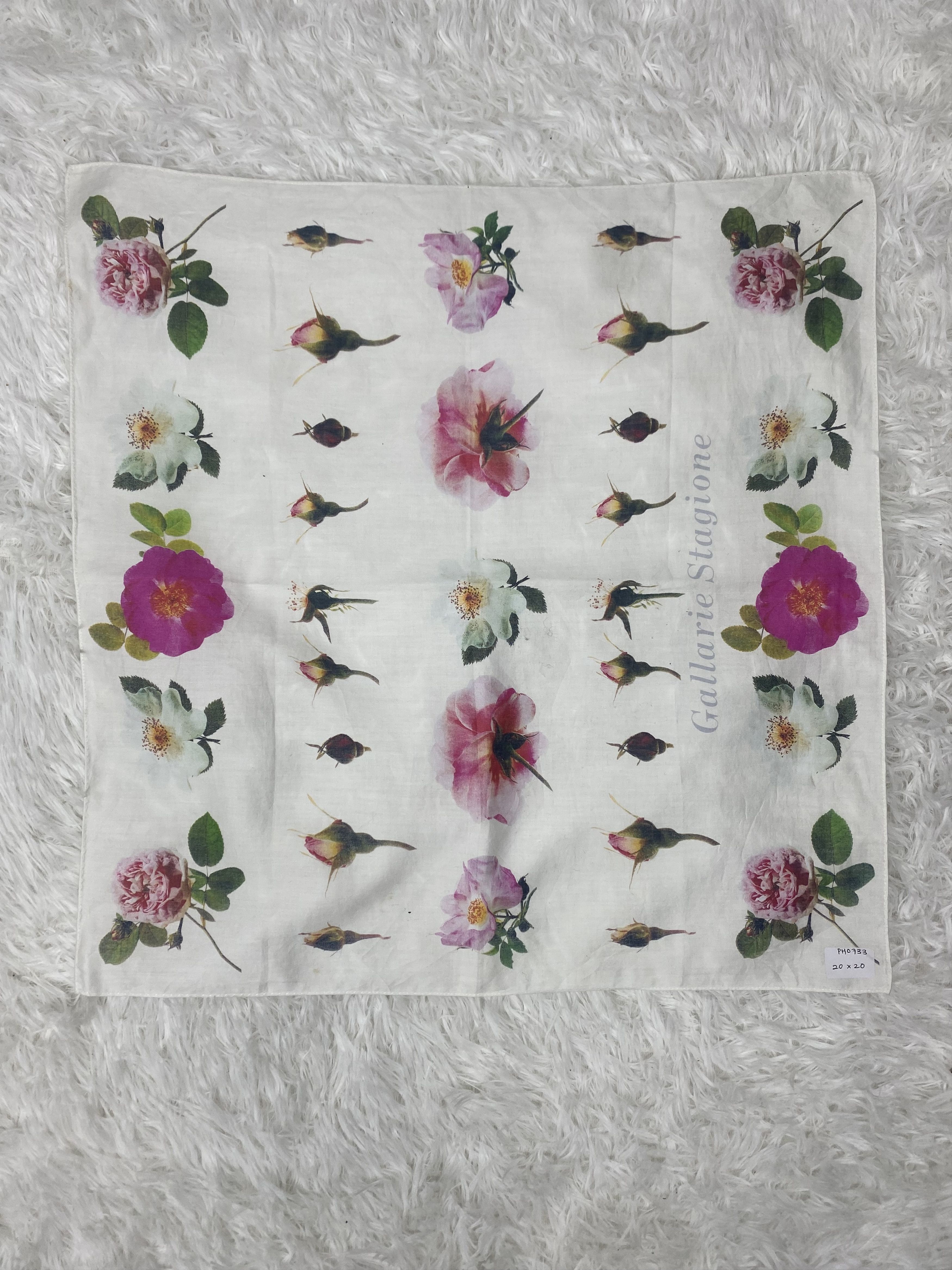 Designer × Vintage Vintage Gallarie Stagione Handkerchief Neckerchief PH0733 Size ONE SIZE - 3 Thumbnail