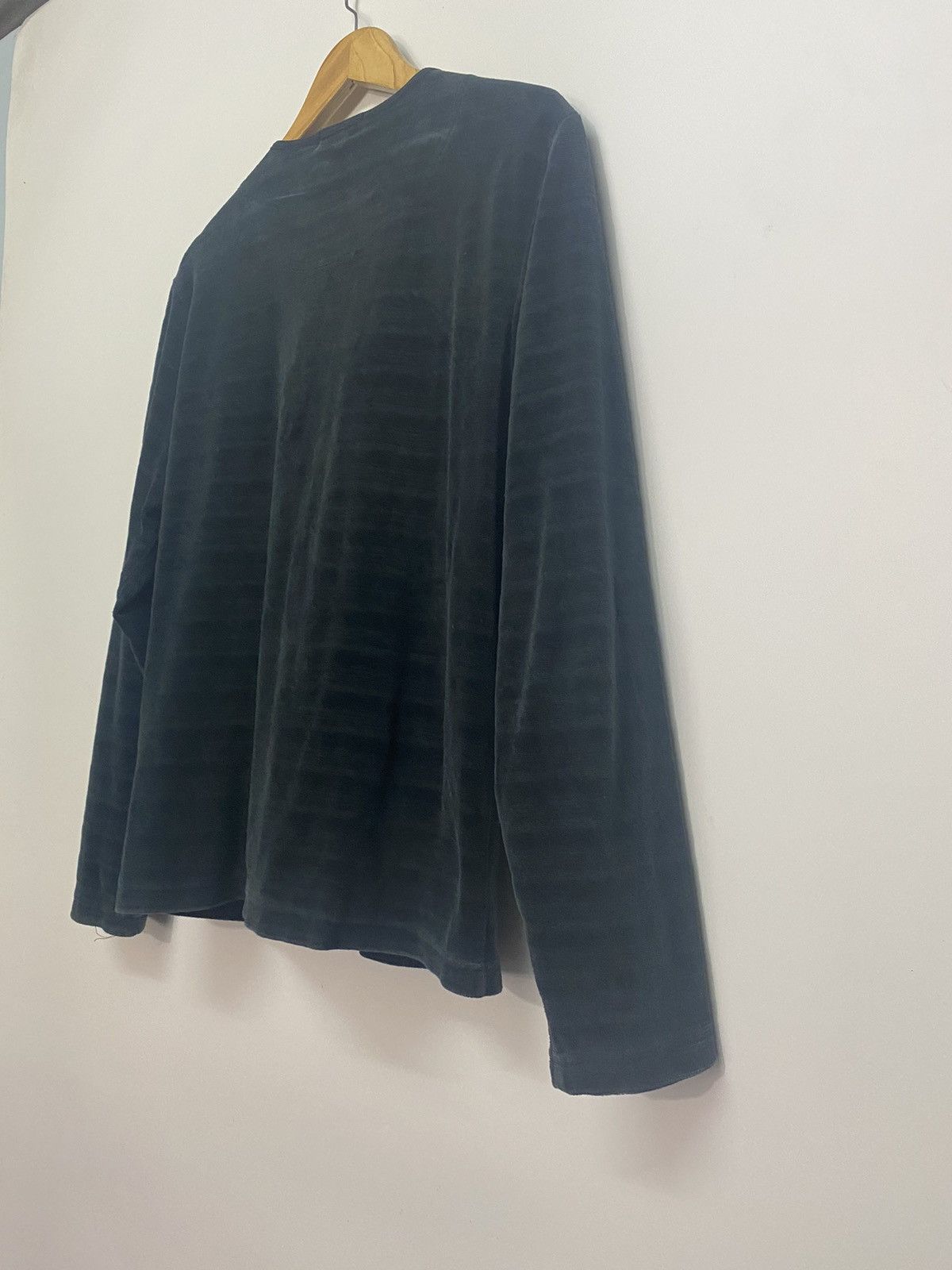 Designer × Japanese Brand Louis Chavlon Long Sleeve Velvet Striped Shirts Sweater Size US L / EU 52-54 / 3 - 5 Thumbnail