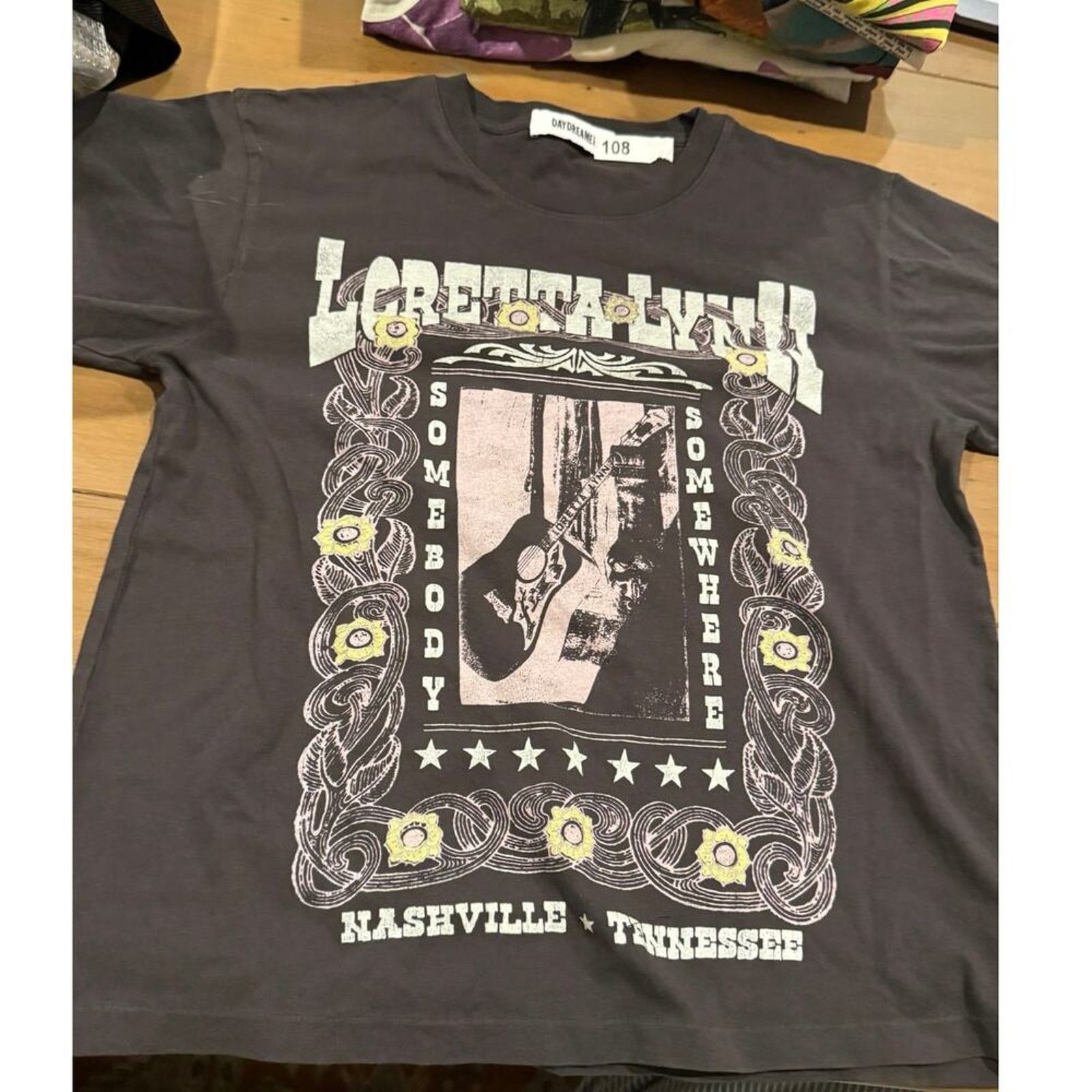 Daydreamer DAYDREAMER Loretta Lynn Somebody Somewhere Tee Various New Size XS / US 0-2 / IT 36-38 - 10 Thumbnail