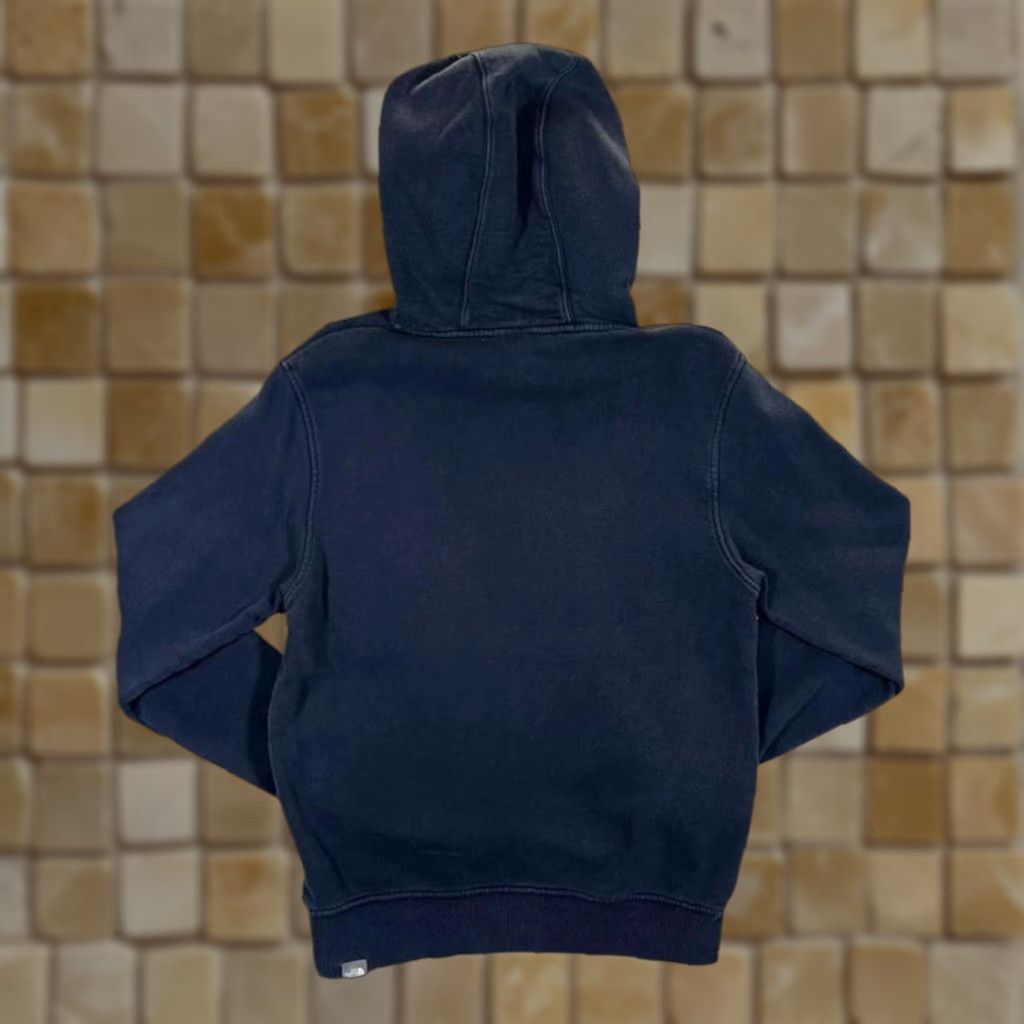 The North Face The North Face TNF Classic Embroidered Big Logo Spellout Navy Blue Hoodie Small Size US S / EU 44-46 / 1 - 1 Thumbnail