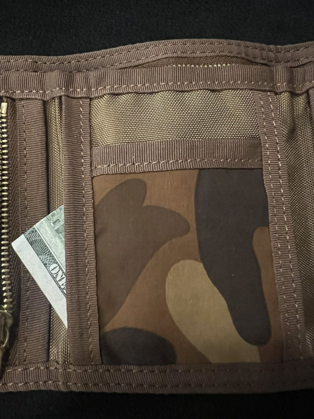 Bape Brown camo trifold wallet Size ONE SIZE - 8 Thumbnail