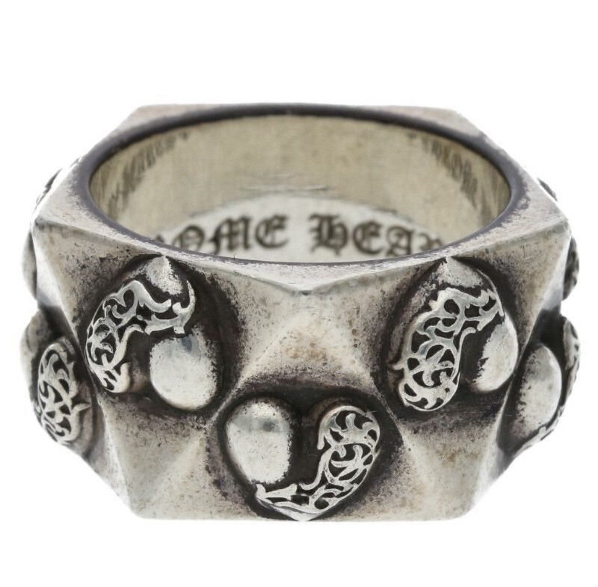 Chrome Hearts Chrome Hearts Pentagon Heart Silver Ring Size ONE SIZE - 1 Thumbnail