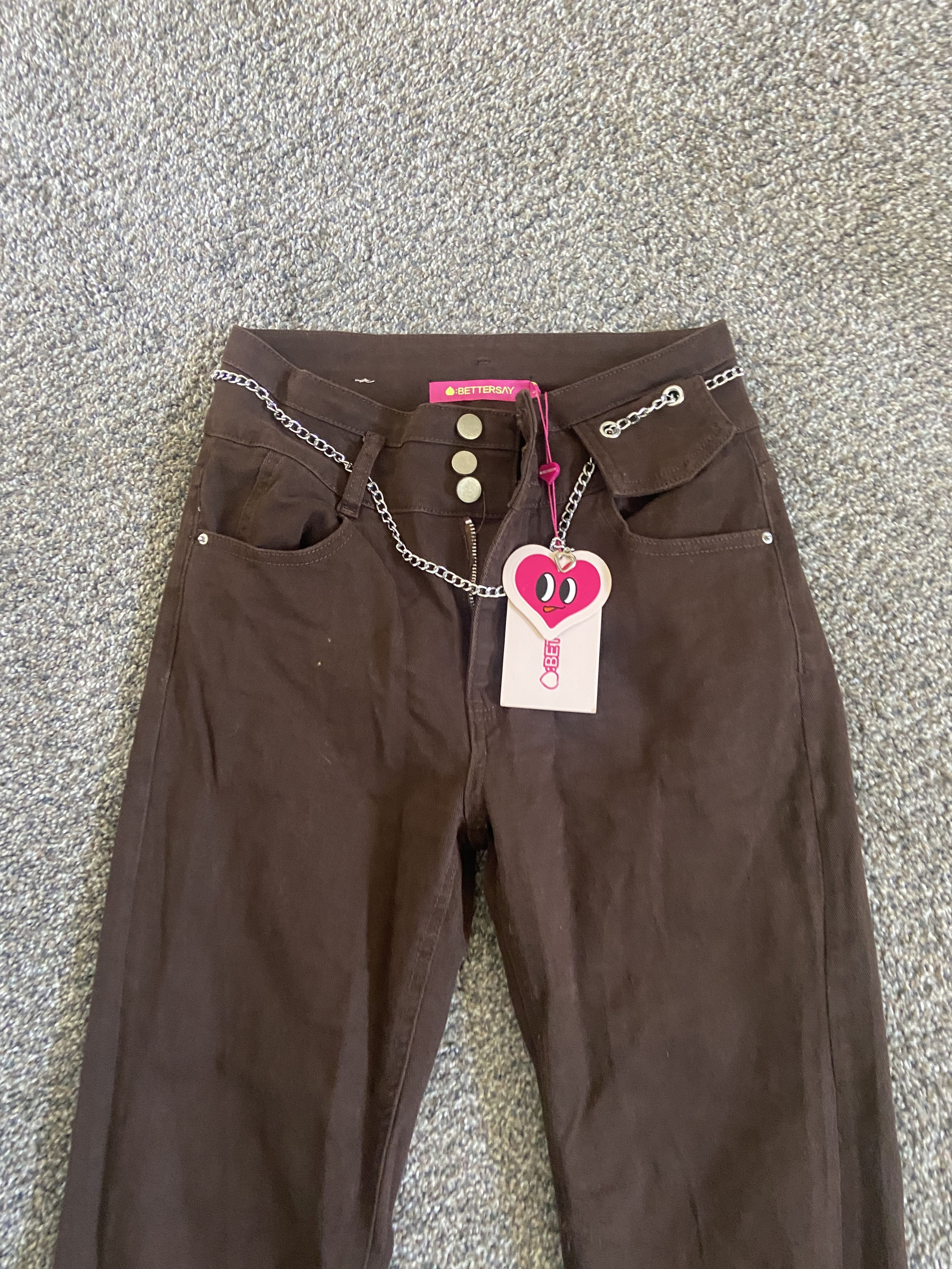 Other Bettersay y2k 90s Brown Boot Cut Jeans - Size 28 NWT Size 28" / US 6 / IT 42 - 3 Thumbnail