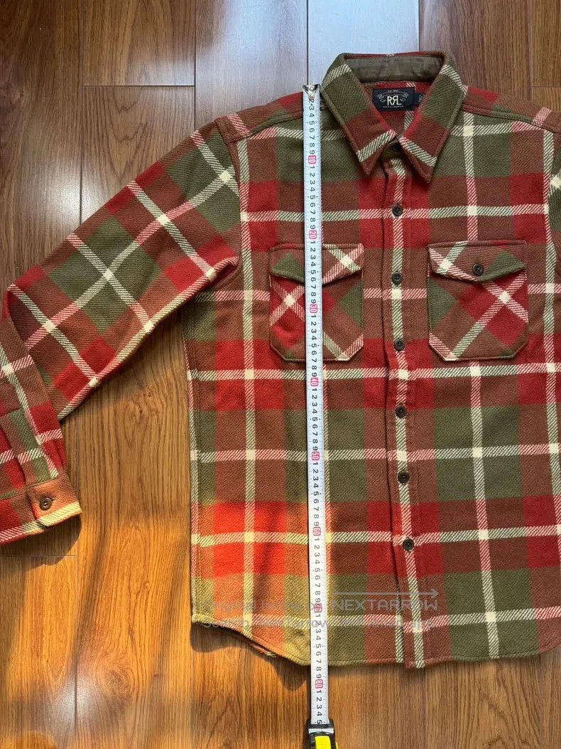 RRL Ralph Lauren RRL Ralph Lauren Thick plaid leather reinforced workwear l Size US L / EU 52-54 / 3 - 6 Thumbnail