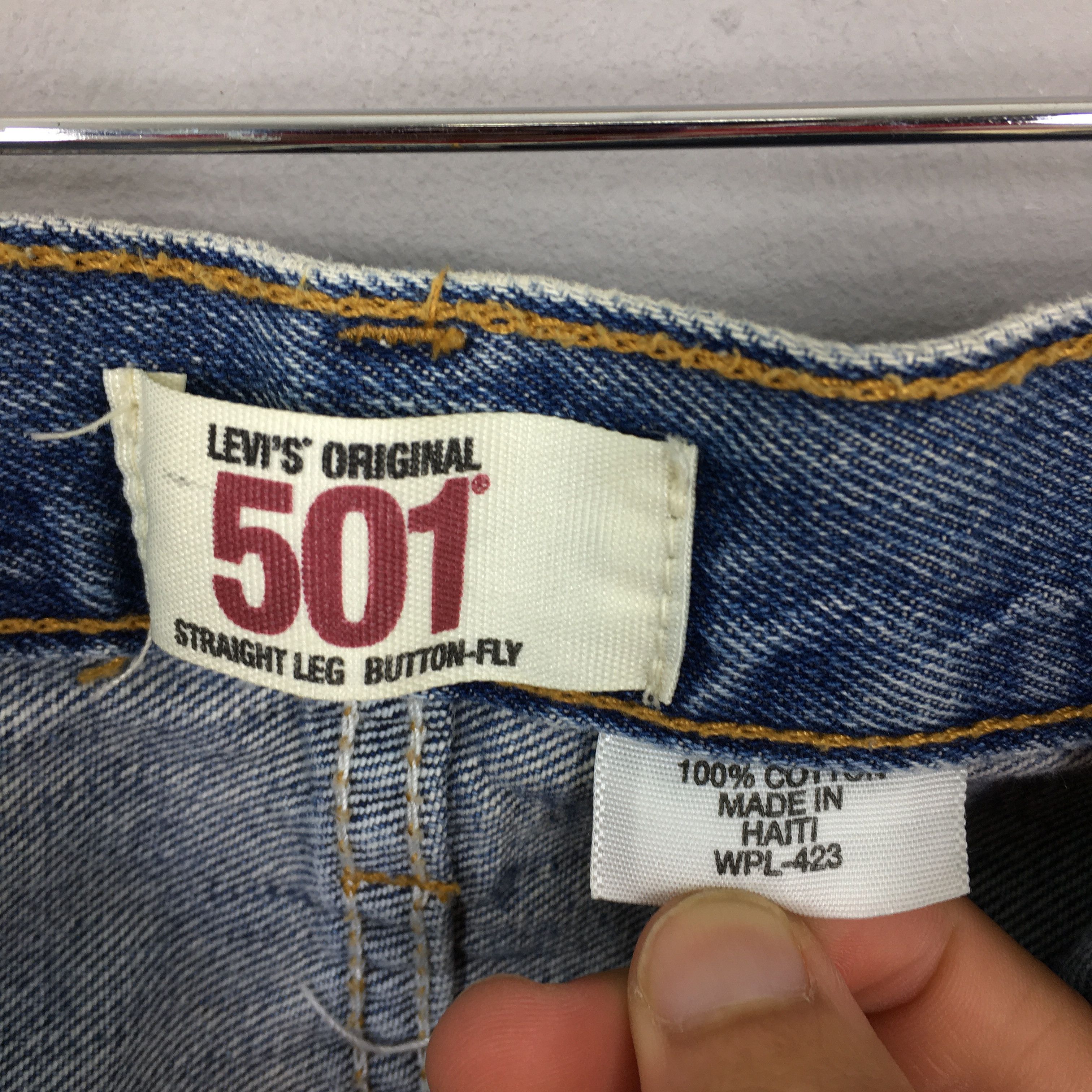 Jean × Levi's × Vintage Size 40x32.5 Vintage Levi's 501 Faded Blue Jeans Size US 40 / EU 56 - 10 Thumbnail