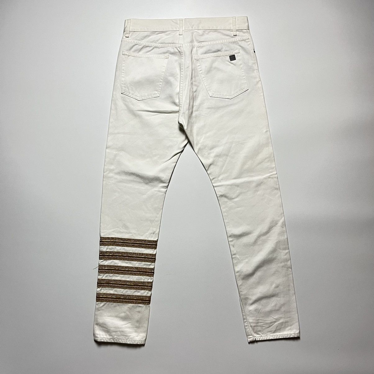 Palm Angels Palm Angels Denim Pants in White Size US 30 / EU 46 - 4 Thumbnail