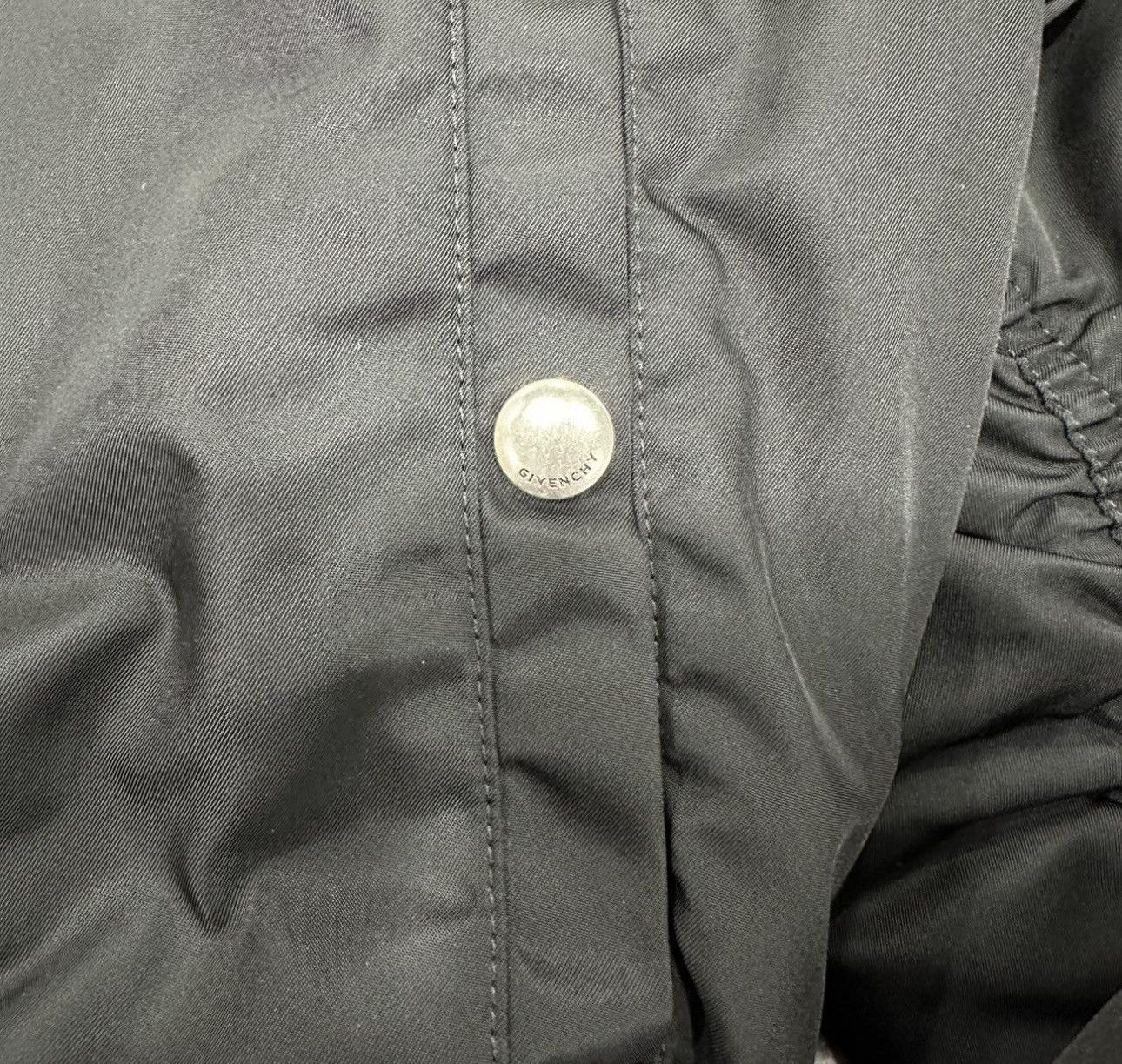 Givenchy Givenchy Black Gathered Bomber Jacket Size US M / EU 48-50 / 2 - 3 Thumbnail