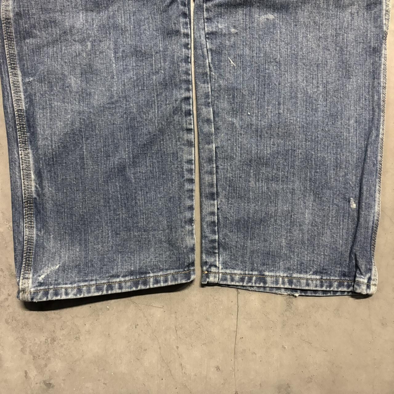 Vintage Crazy Vintage Y2K/2000s Super Baggy Carpenter Workwear Style Denim Jeans! Size US 40 / EU 56 - 5 Thumbnail
