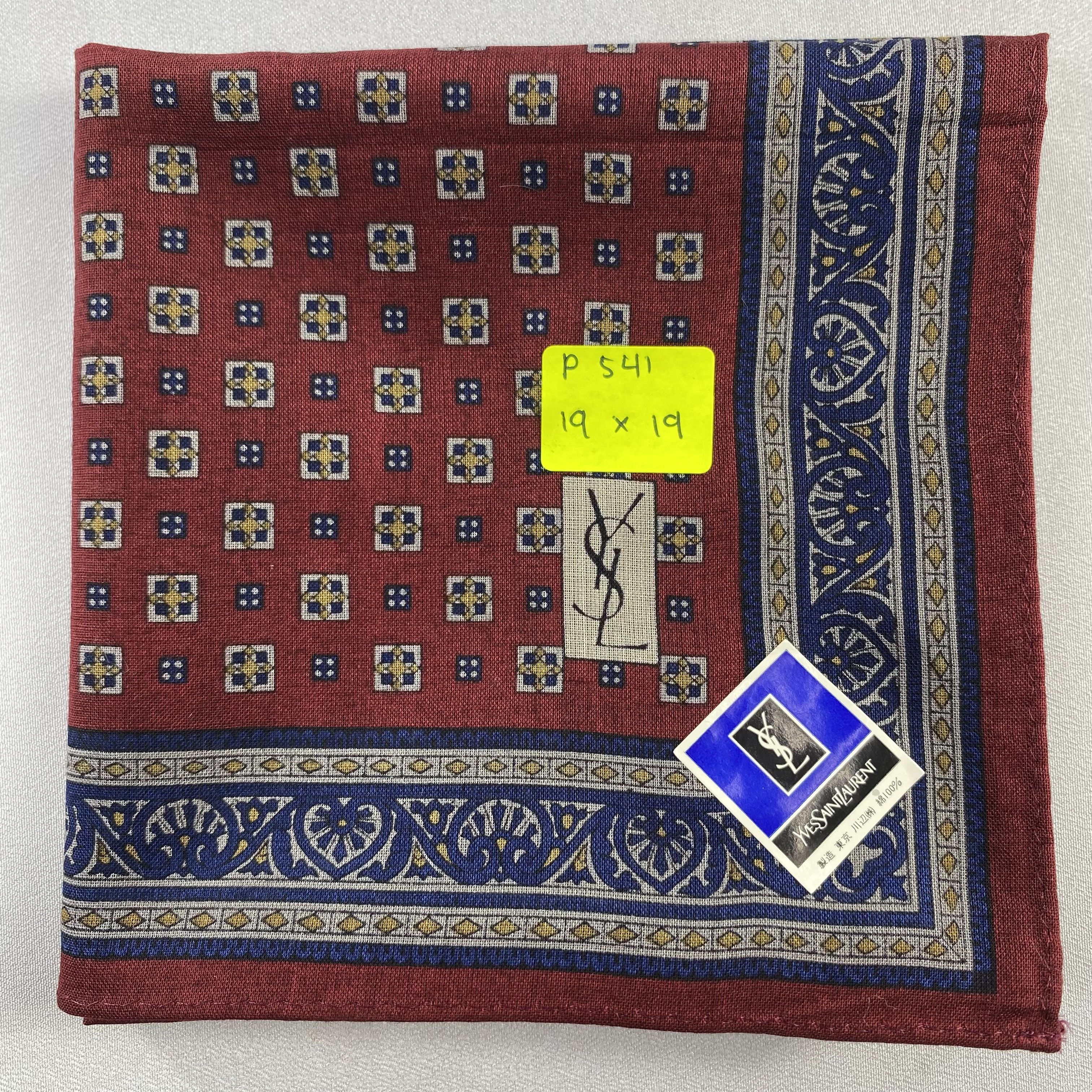 Vintage × Yves Saint Laurent NWT Yves Saint Laurent Neckerchief / Handkerchief-P541 Size ONE SIZE - 5 Thumbnail