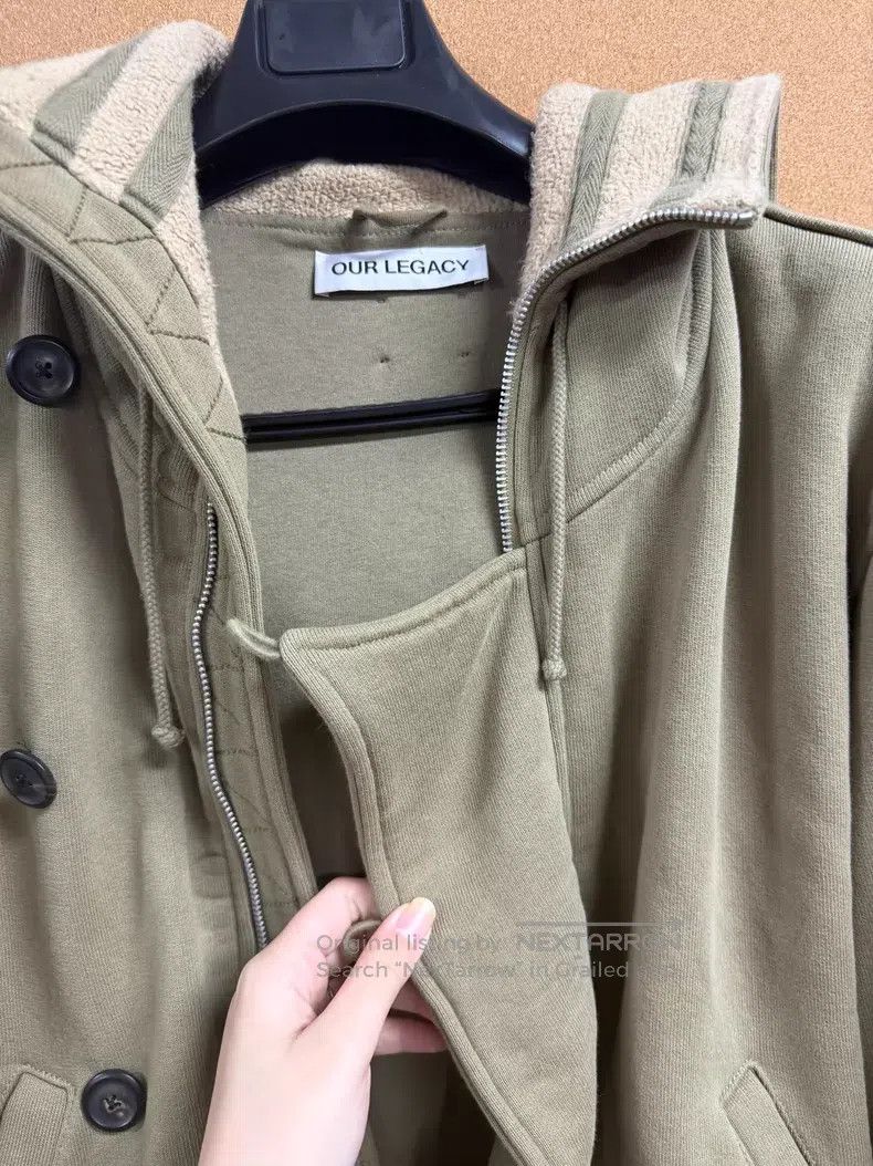 Our Legacy Our Legacy Flight Cap Jacket, Olive Green Size US M / EU 48-50 / 2 - 2 Thumbnail