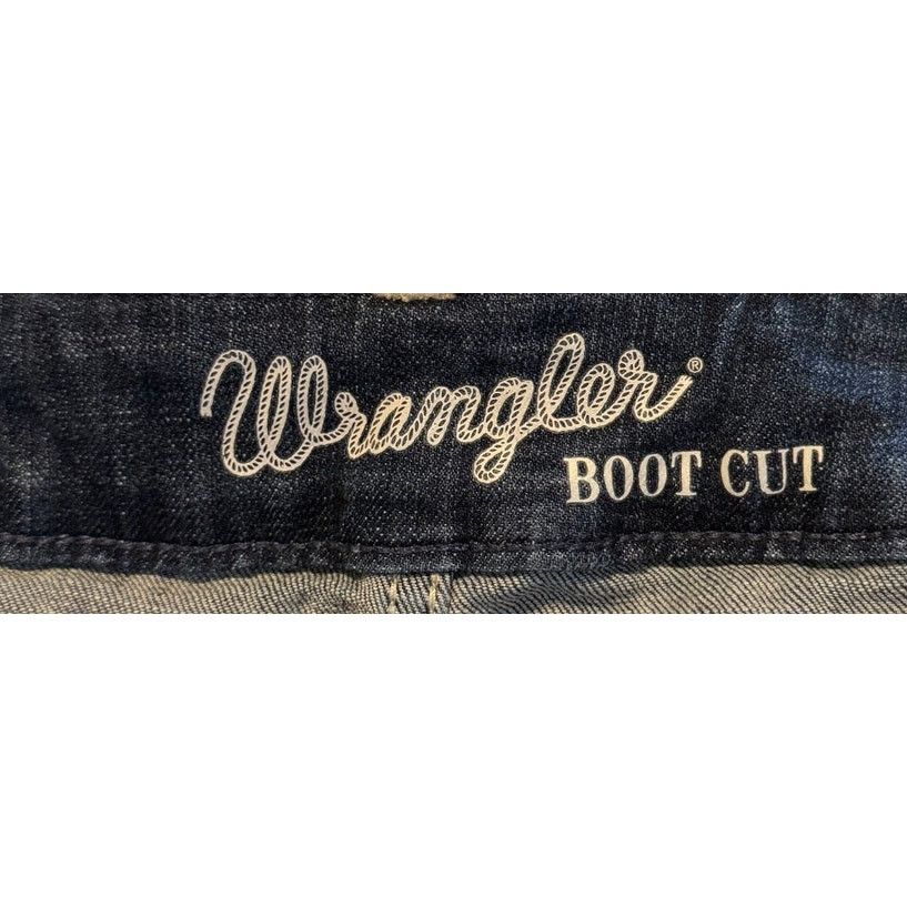 Wrangler Wrangler Jeans Women 37 Blue Bootcut Denim Western Rodeo Size 37" - 5 Thumbnail