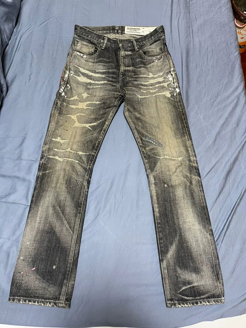 Neighborhood Neighborhood Distressed Denim Jeans - dmc Size US 26 / EU 42 - 1 Thumbnail