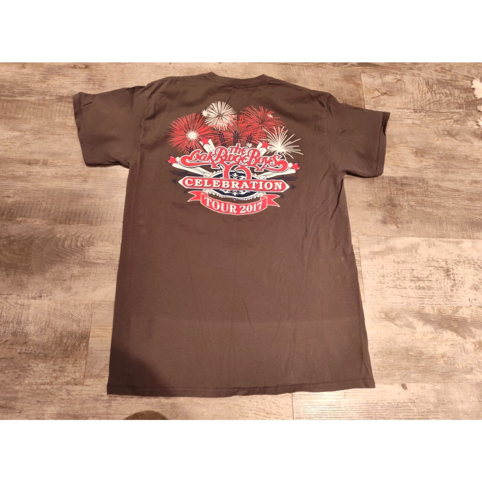 Gildan GILDAN The Oak Ridge Boys Celebration Tour T-Shirt Grayish Brown Men Medium Graphic Print Music Band Size US M / EU 48-50 / 2 - 3 Thumbnail