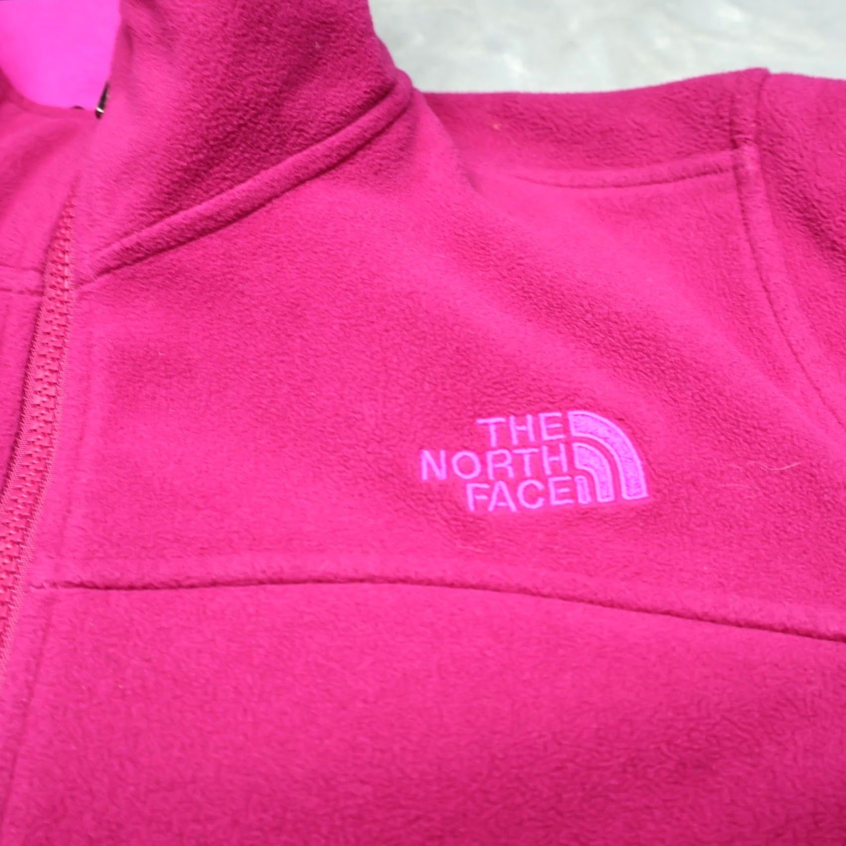 The North Face Jacket Womens L Pink North Face Fleece Full Zip Polartec Outdoor Winter Soft Size L / US 10 / IT 46 - 3 Thumbnail
