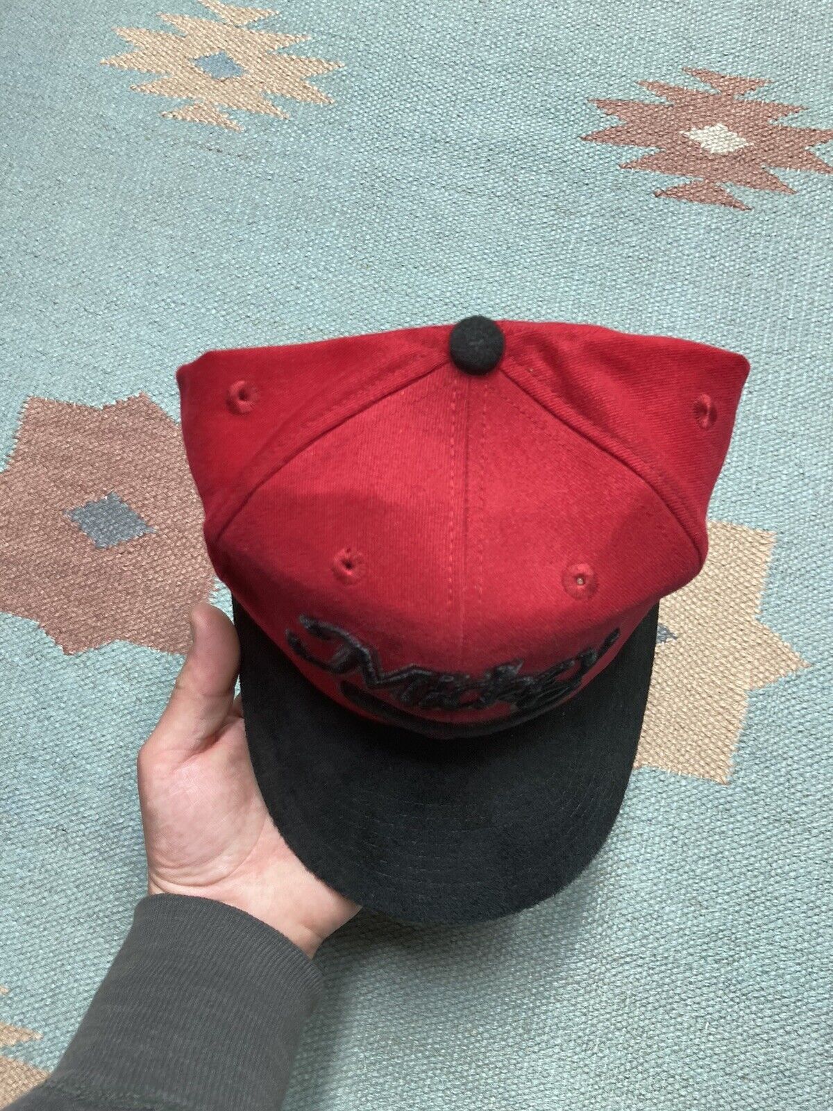 Disney × Vintage VTG hat Mickey Mouse Disney cartoon embroidered adjustable Size ONE SIZE - 4 Thumbnail